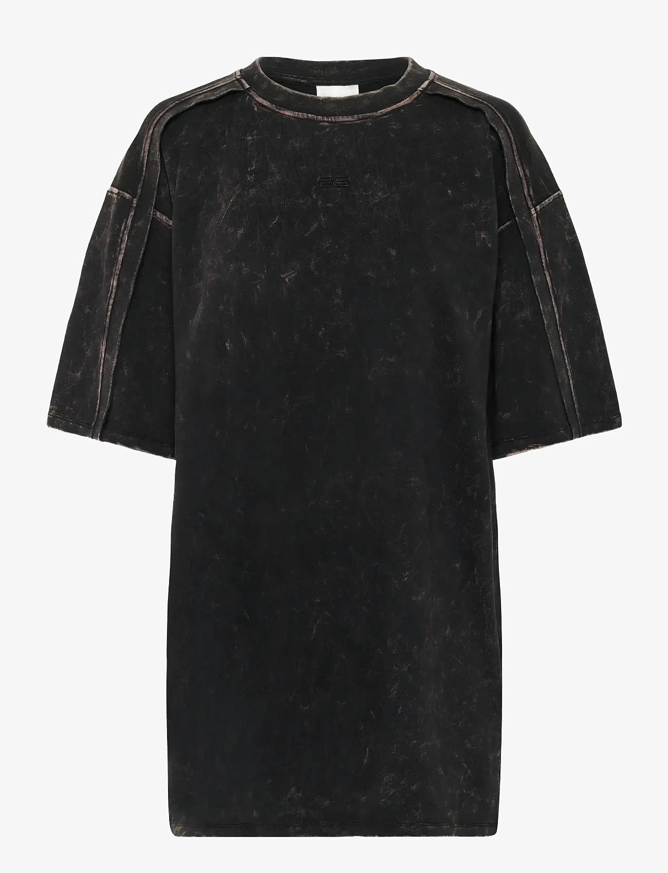 Gestuz - GZneia OZ tee - t-shirts - black brown washed - 1