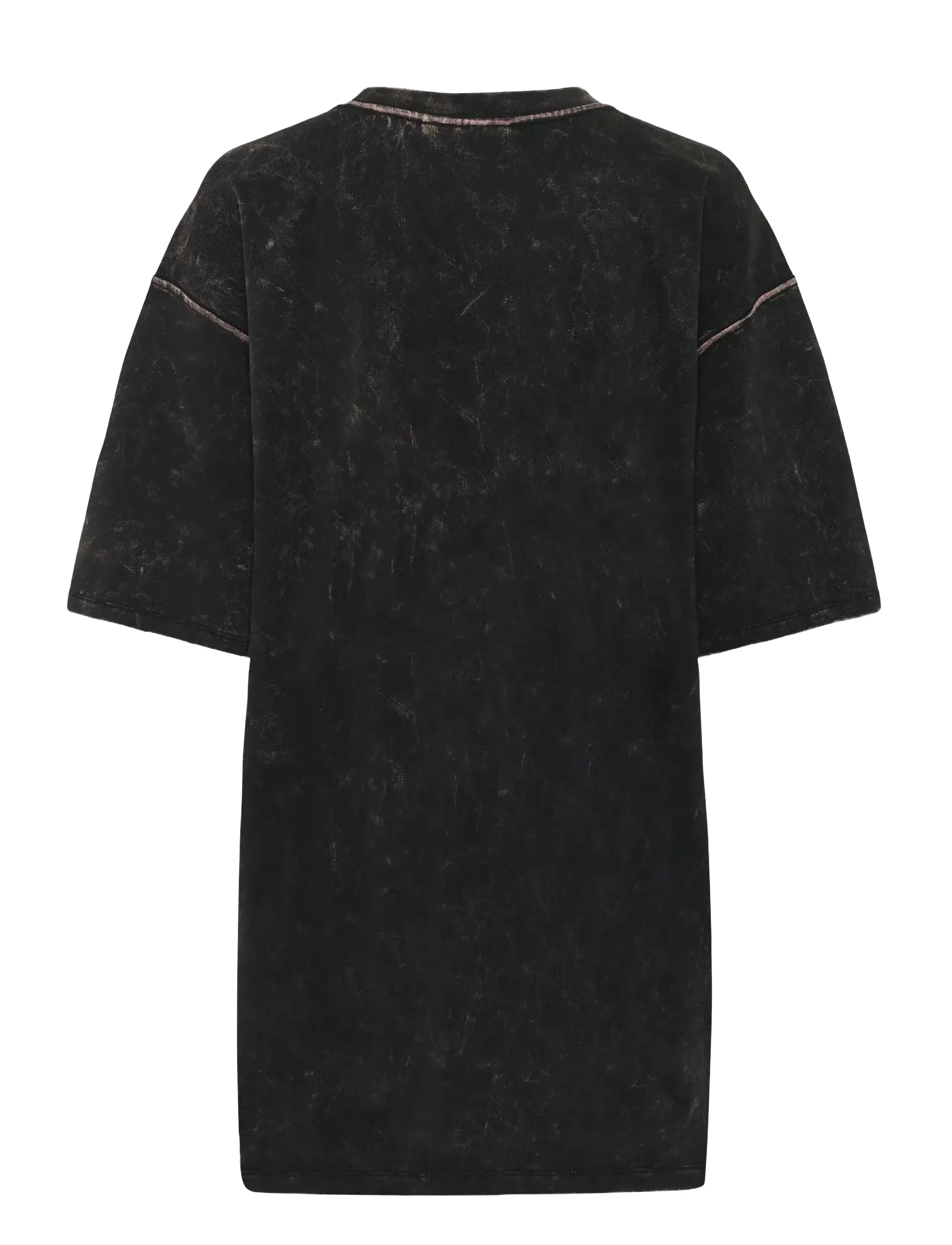Gestuz - GZneia OZ tee - t-shirts - black brown washed - 2