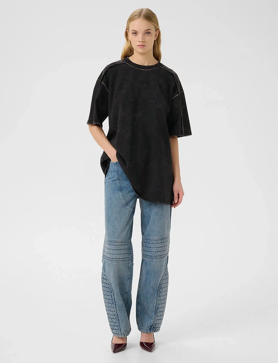Gestuz - GZneia OZ tee - t-särgid - black brown washed - 3