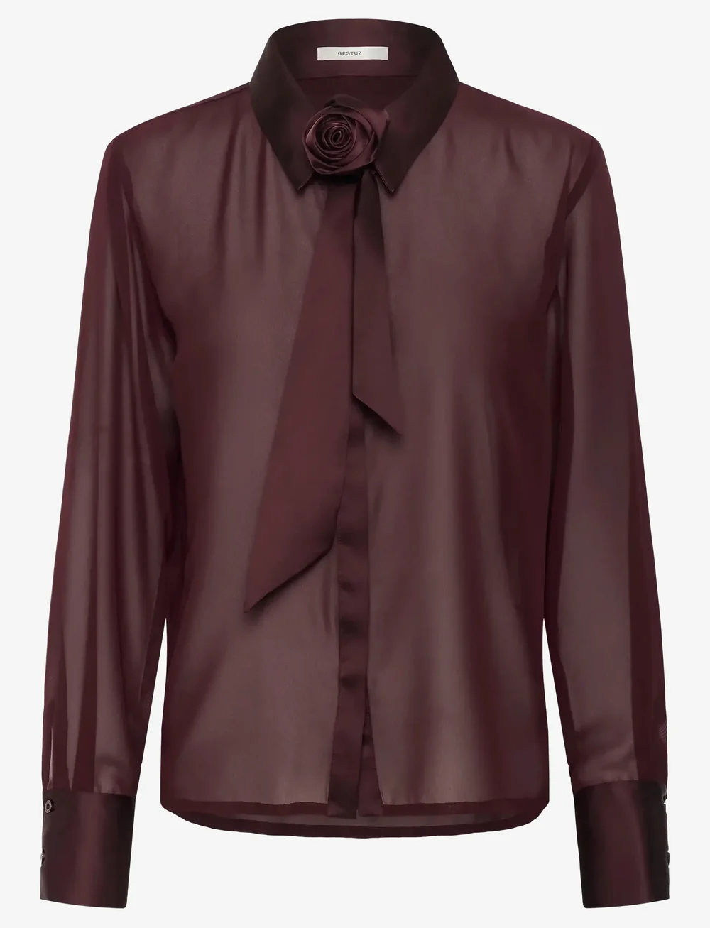 Gestuz - GZlynne shirt - langærmede bluser - aronia - 1