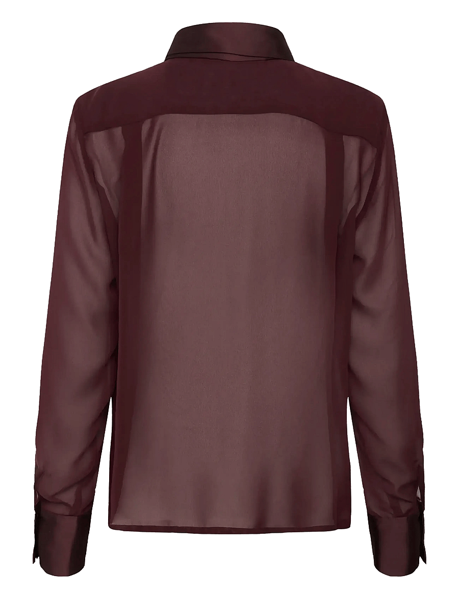 Gestuz - GZlynne shirt - langärmelige blusen - aronia - 2