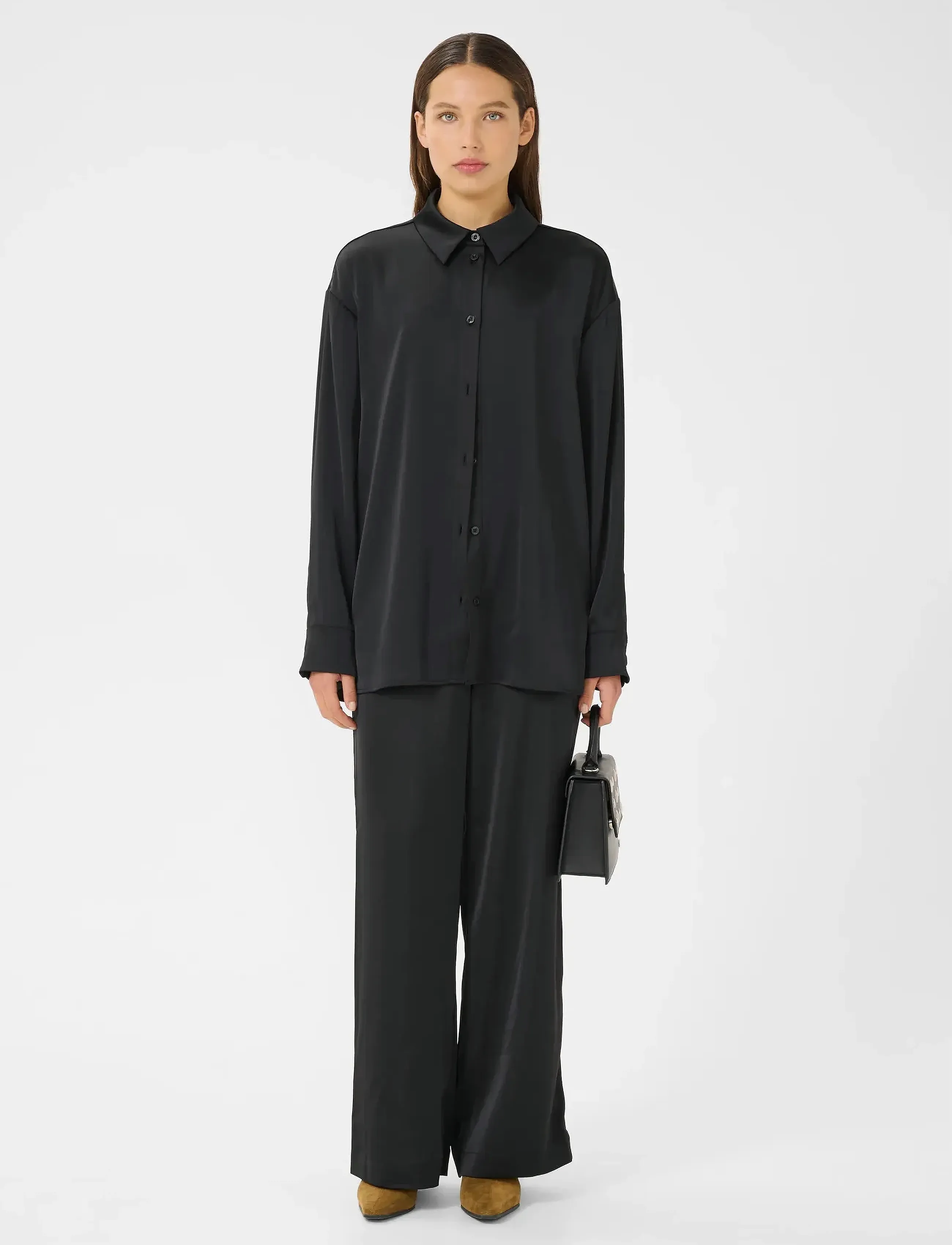 Gestuz - GZjessie HW pants NOOS - pantalons larges - black - 3