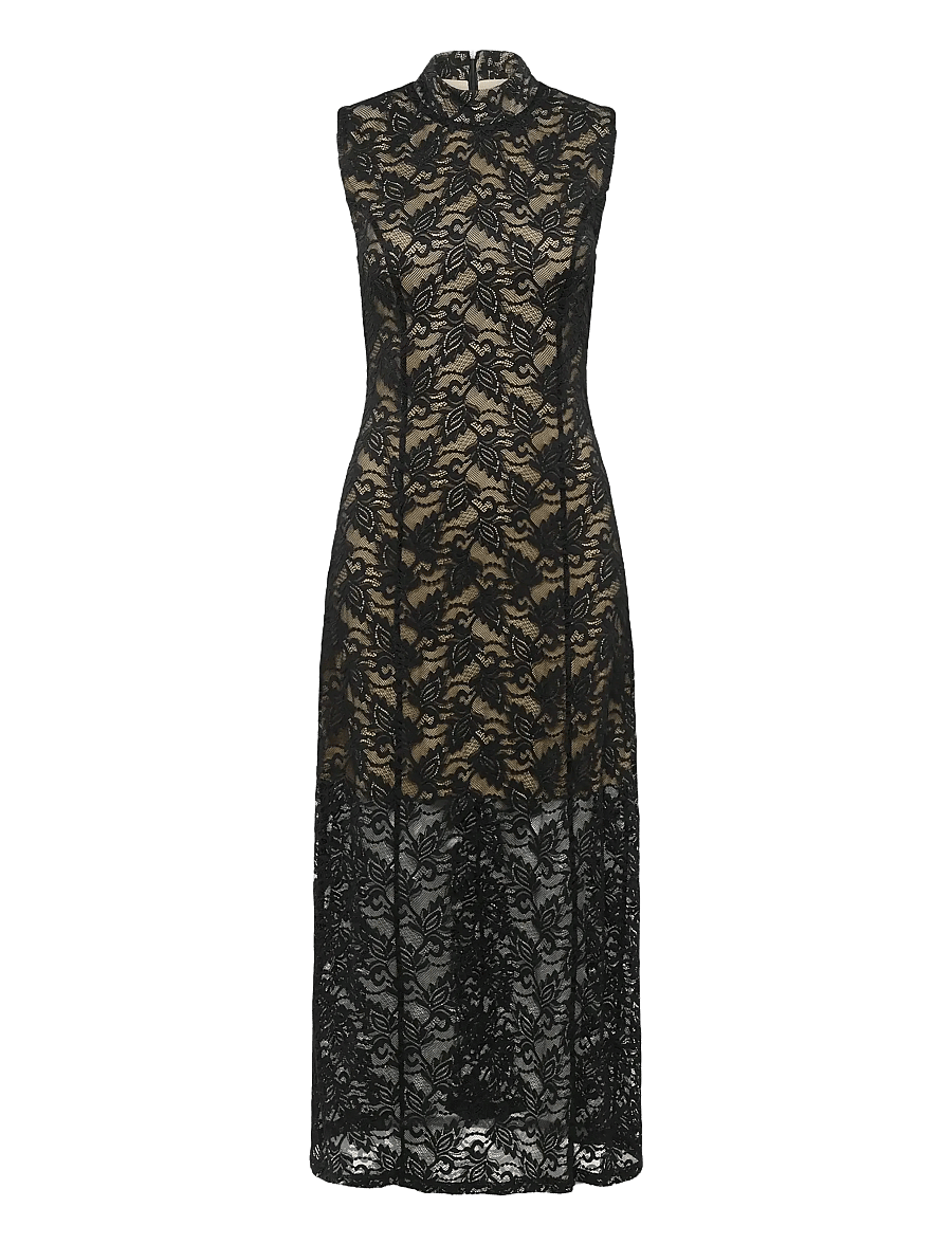 Gestuz - GZtania dress - mežģīņu kleitas - black - 1