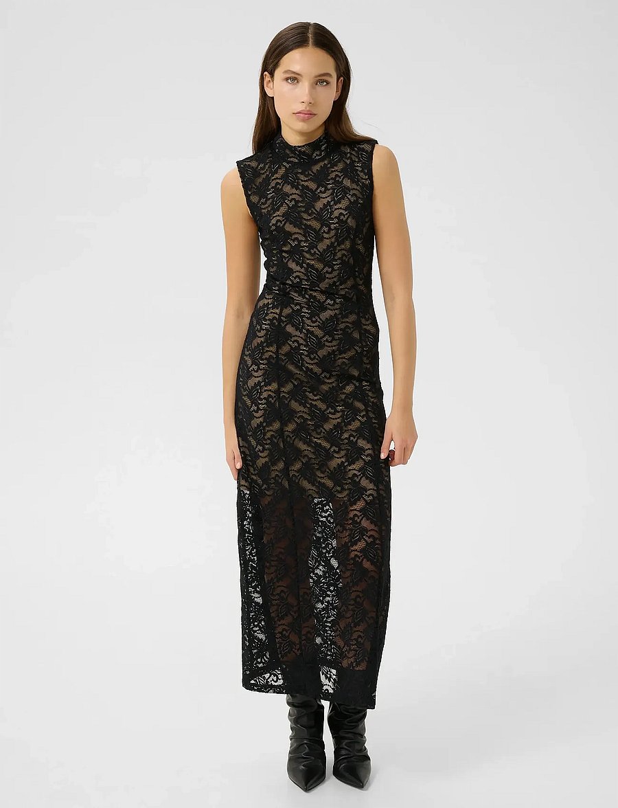 Gestuz - GZtania dress - mežģīņu kleitas - black - 0