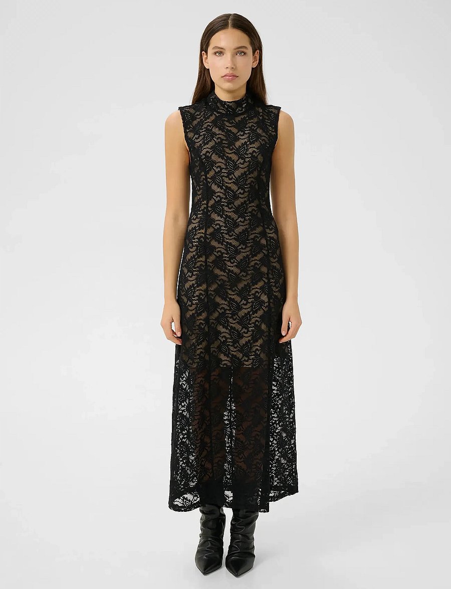 Gestuz - GZtania dress - mežģīņu kleitas - black - 3