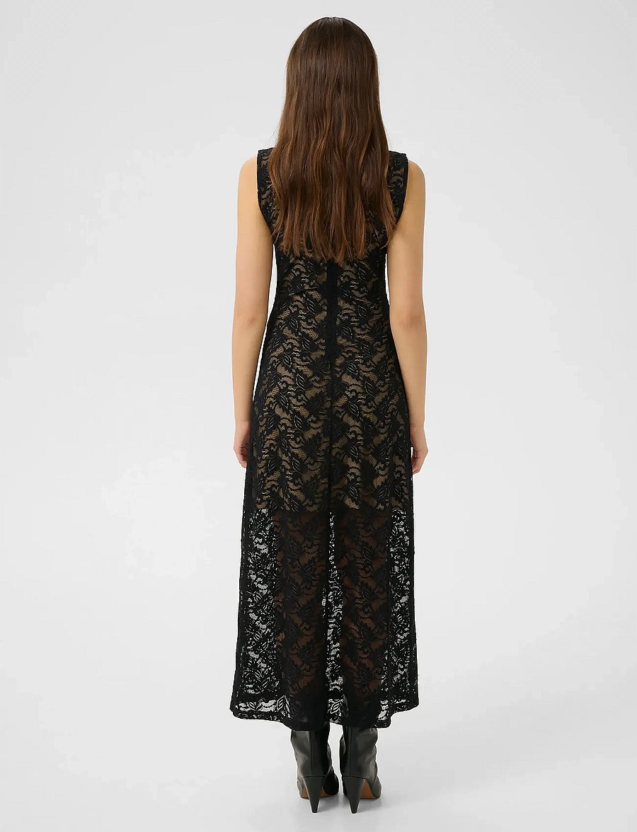 Gestuz - GZtania dress - mežģīņu kleitas - black - 4