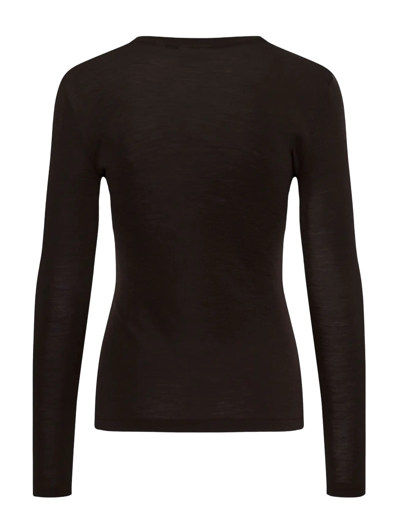 Gestuz GZninia ls wool roundneck - Kläder - CHOCOLATE TORTE / brown