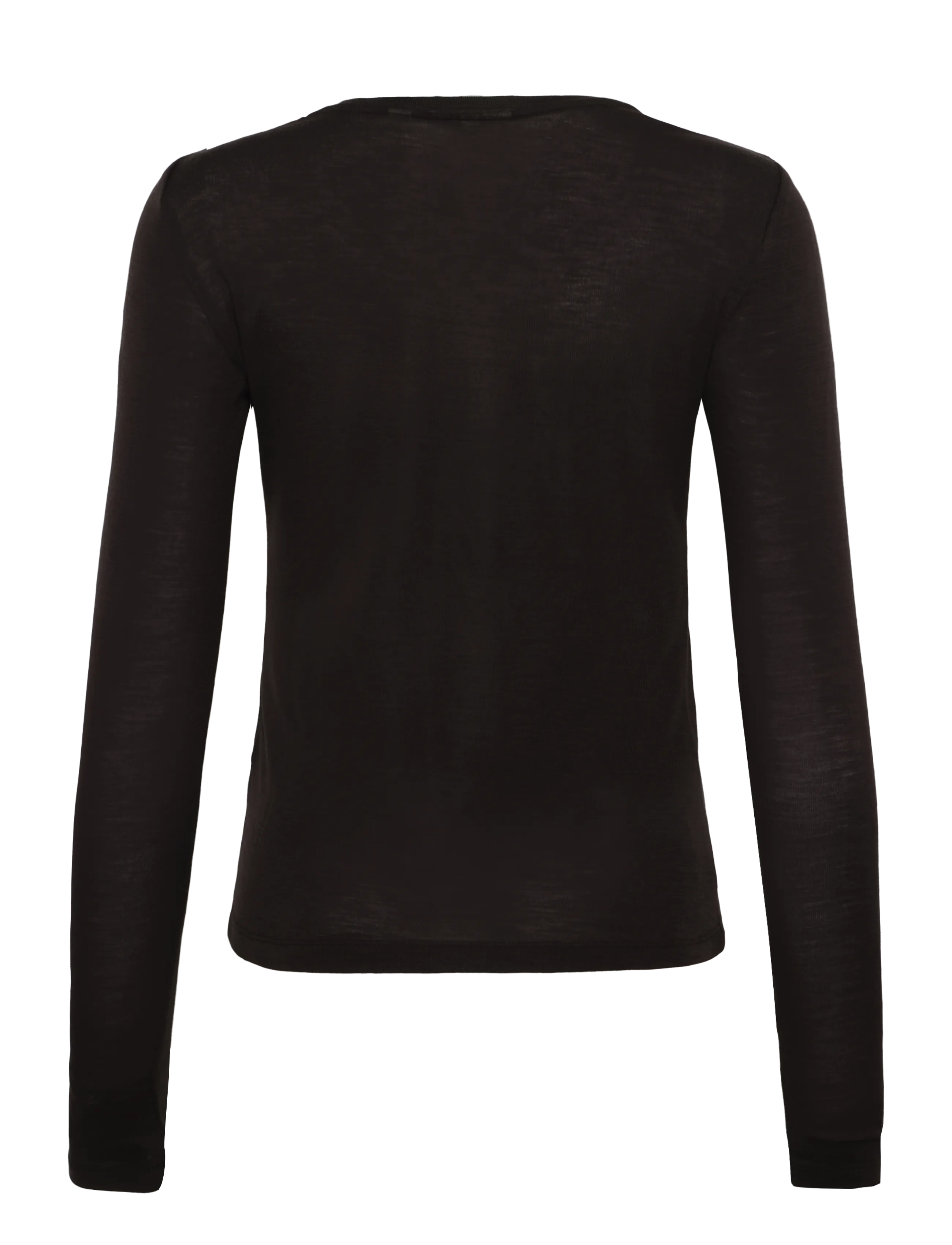 Gestuz - GZninia ls wool roundneck - long-sleeved tops - chocolate torte - 1