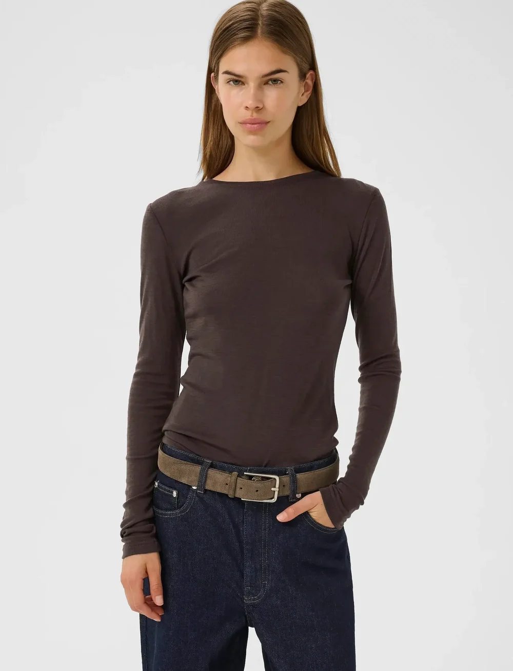 Gestuz - GZninia ls wool roundneck - langærmede toppe - molÉ - 0