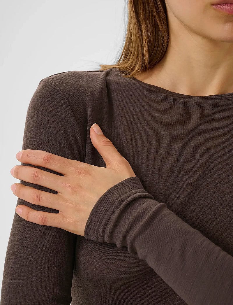 Gestuz - GZninia ls wool roundneck - langermede topper - molÉ - 5