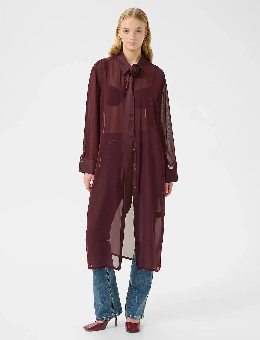 Gestuz - GZlynne shirt dress - hemdkleider - aronia - 0