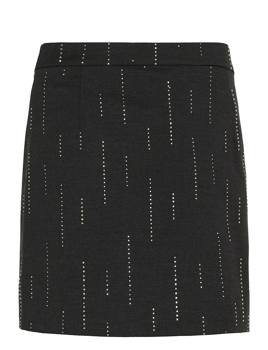 Gestuz - GZadira MW wrap skirt - omlottkjolar - dark grey melange - 2
