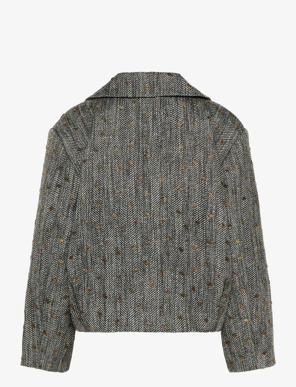 Gestuz - GZriva OZ jacket - korte blazere - herringbone black/grey - 2