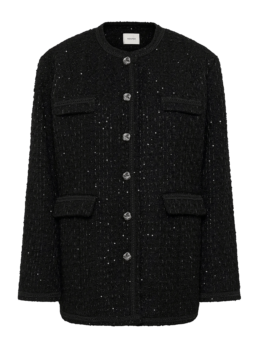 Gestuz - GZkeiko jacket - wolljacken - black - 1