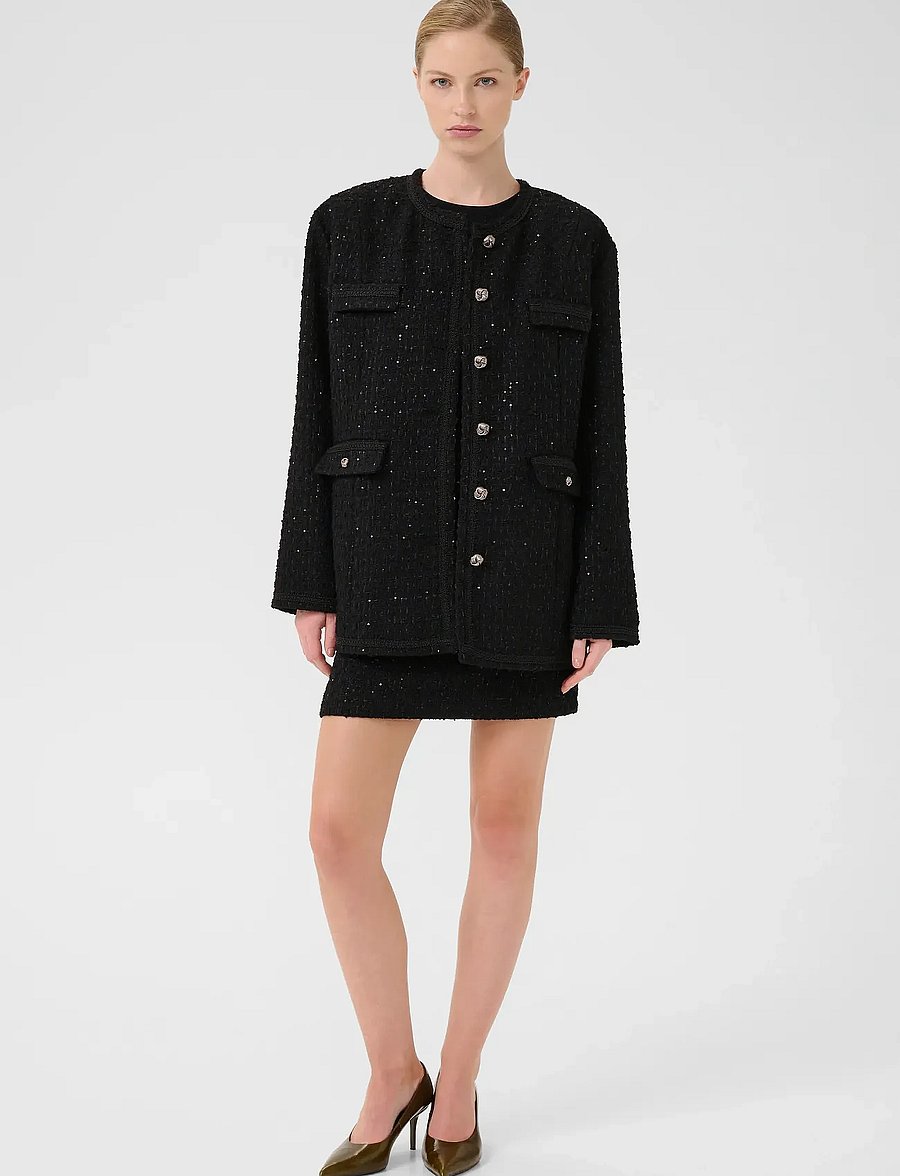 Gestuz - GZkeiko jacket - wolljacken - black - 3