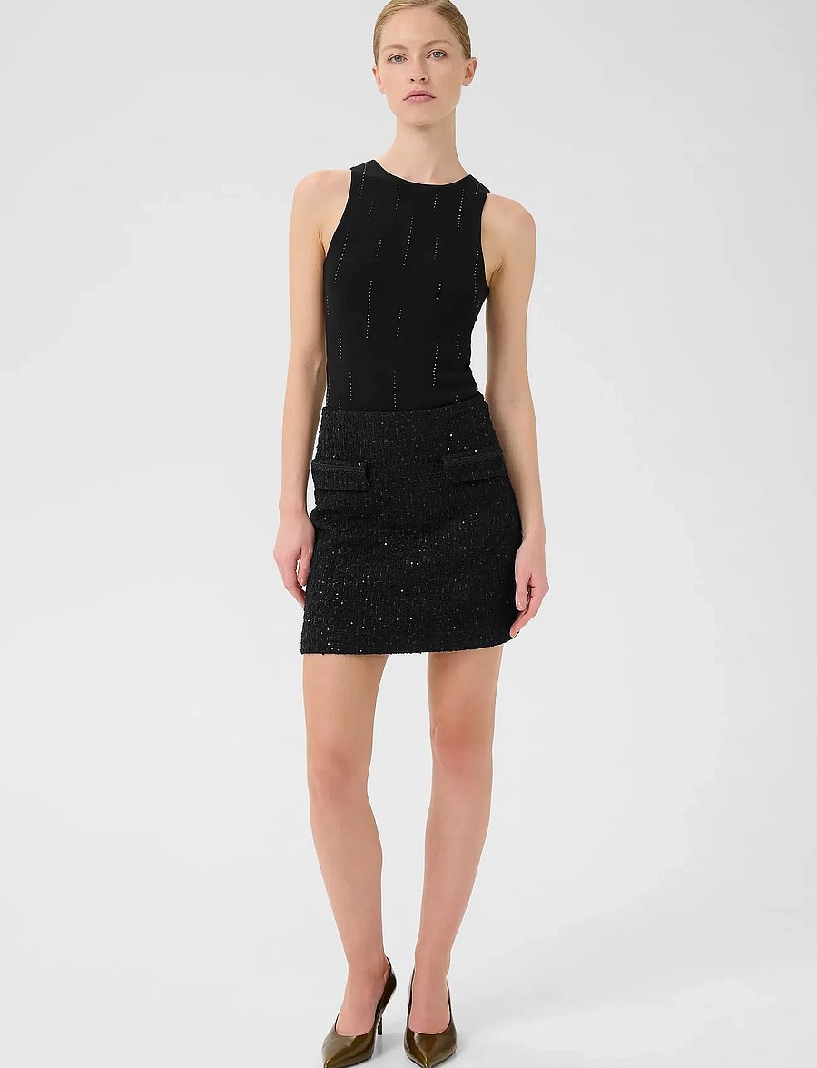 Gestuz - GZkeiko MW mini skirt - korte nederdele - black - 3