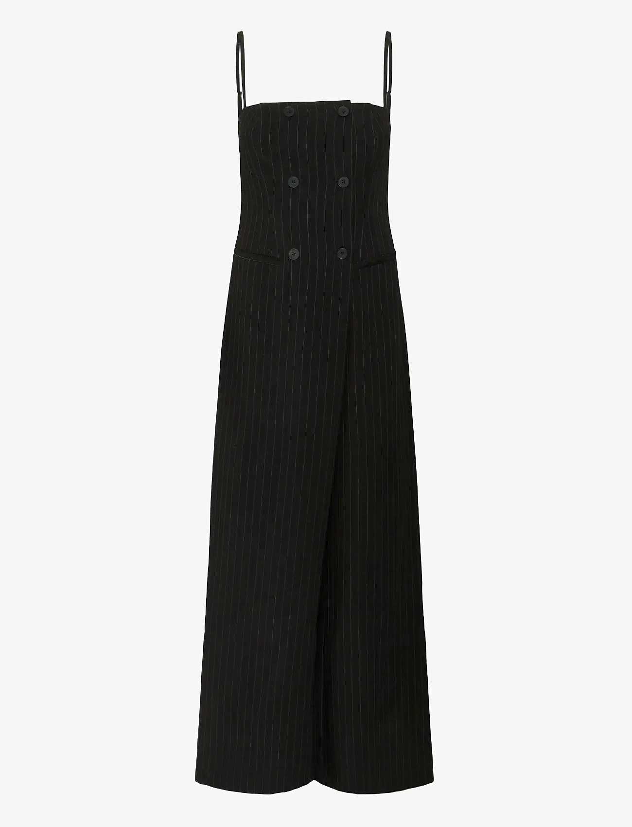Gestuz - GZjoelle jumpsuit - modetrender - black pinstripe - 1