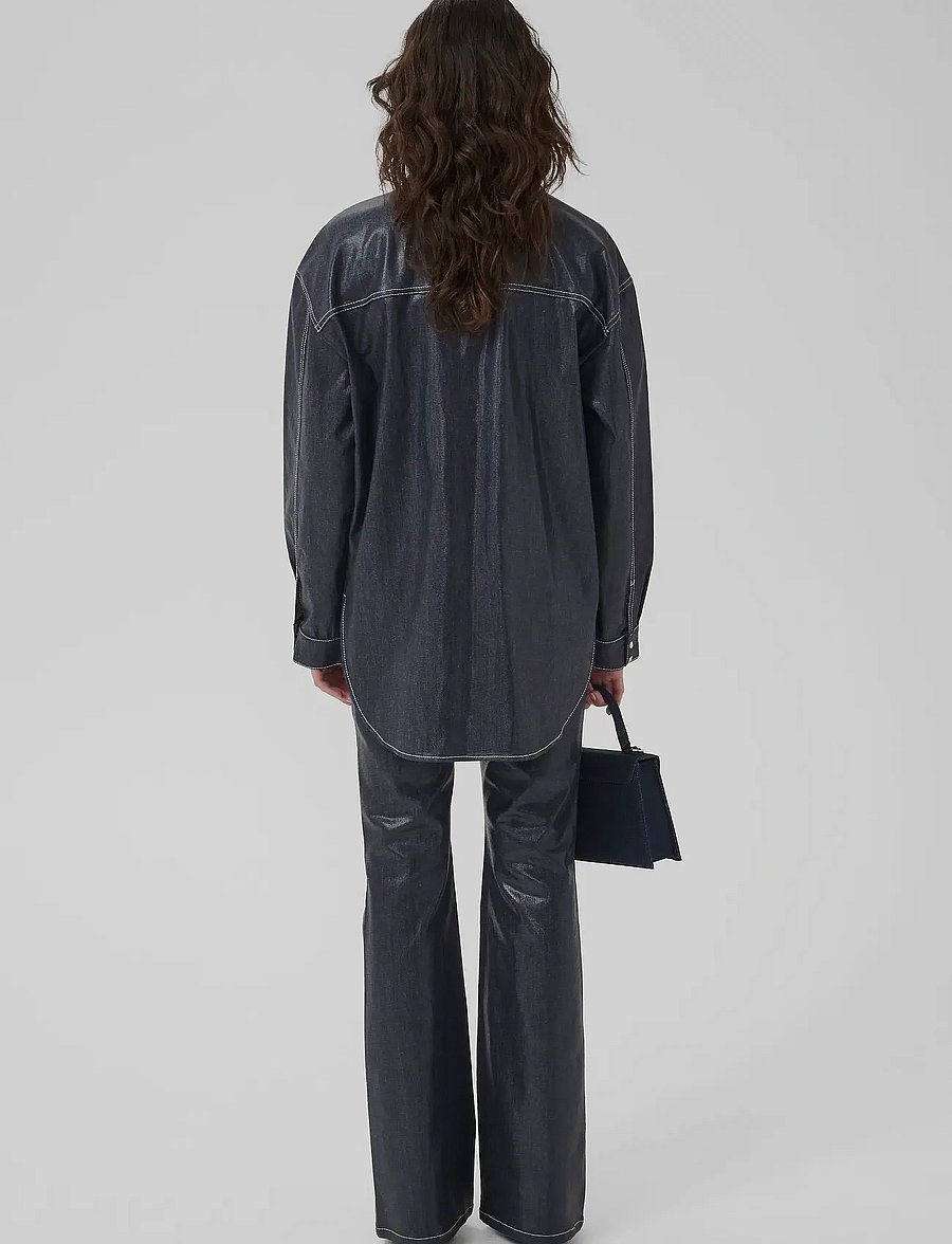 Gestuz - GZpiper OZ Shirt - overshirts - rinse wash denim - 4