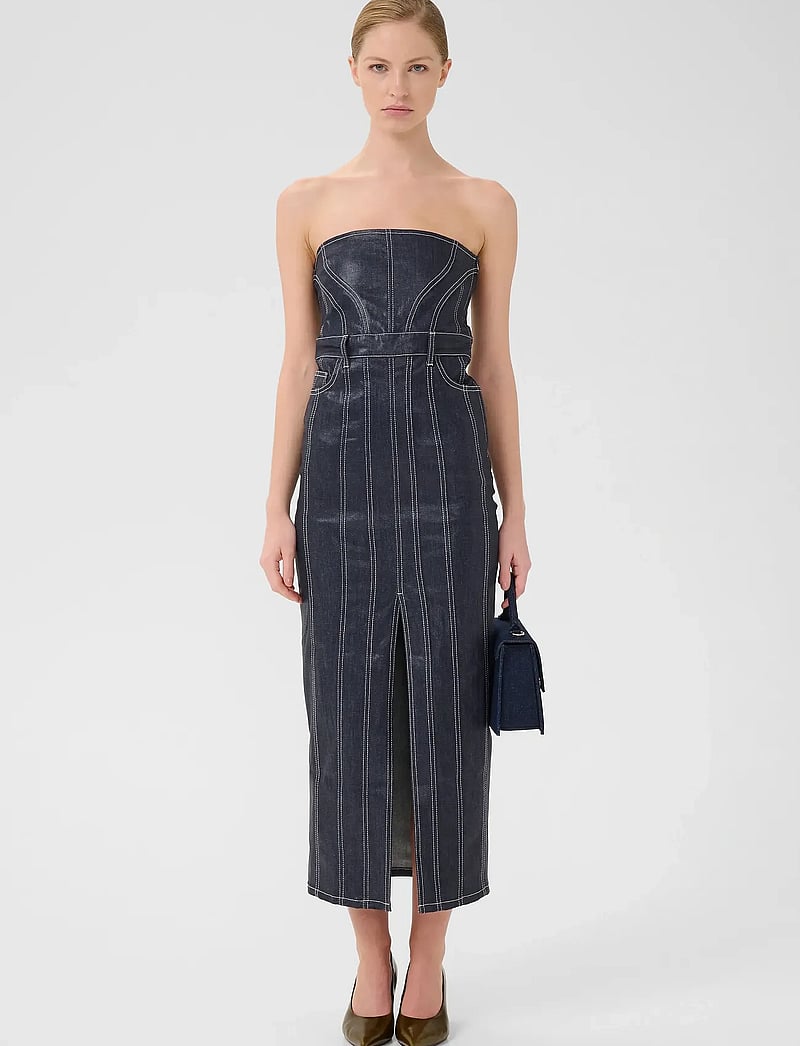 Gestuz - GZpiper corsage - tanktops - rinse wash denim - 0