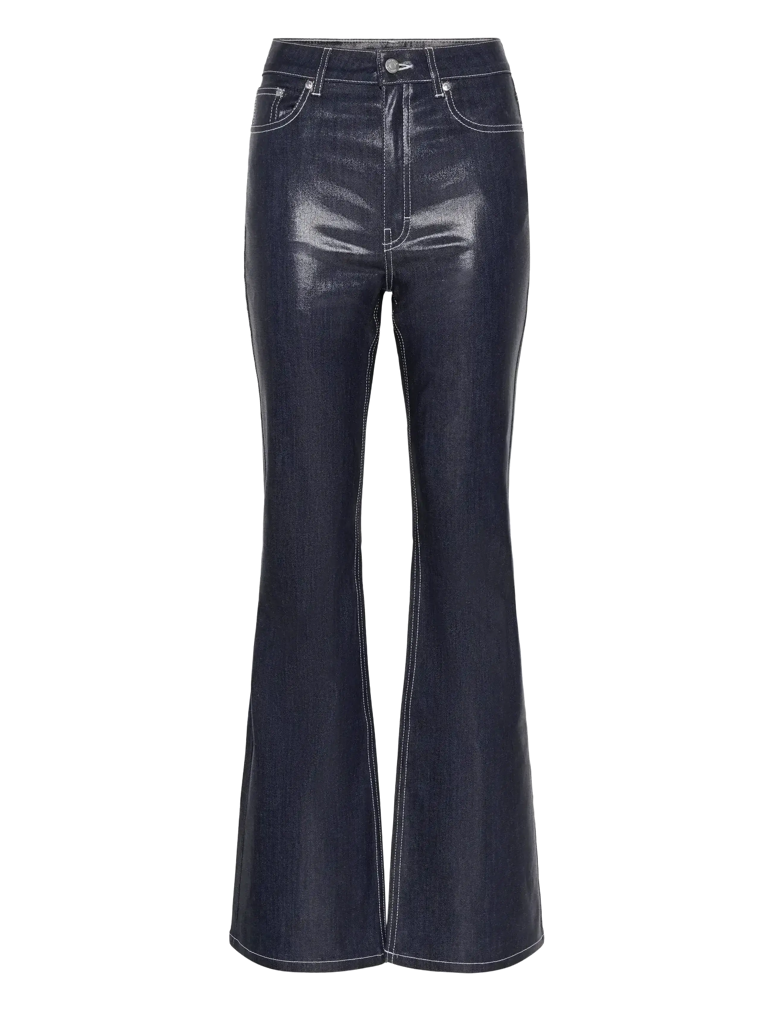 Gestuz GZpiper HW flared jeans - Flared jeans - RINSE WASH DENIM / navy