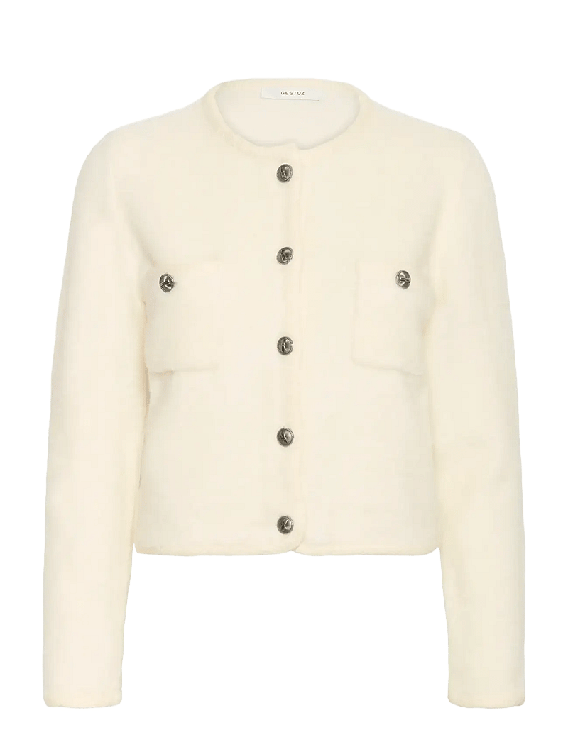 Gestuz - GZcurie cardigan - bouclé - egret - 1