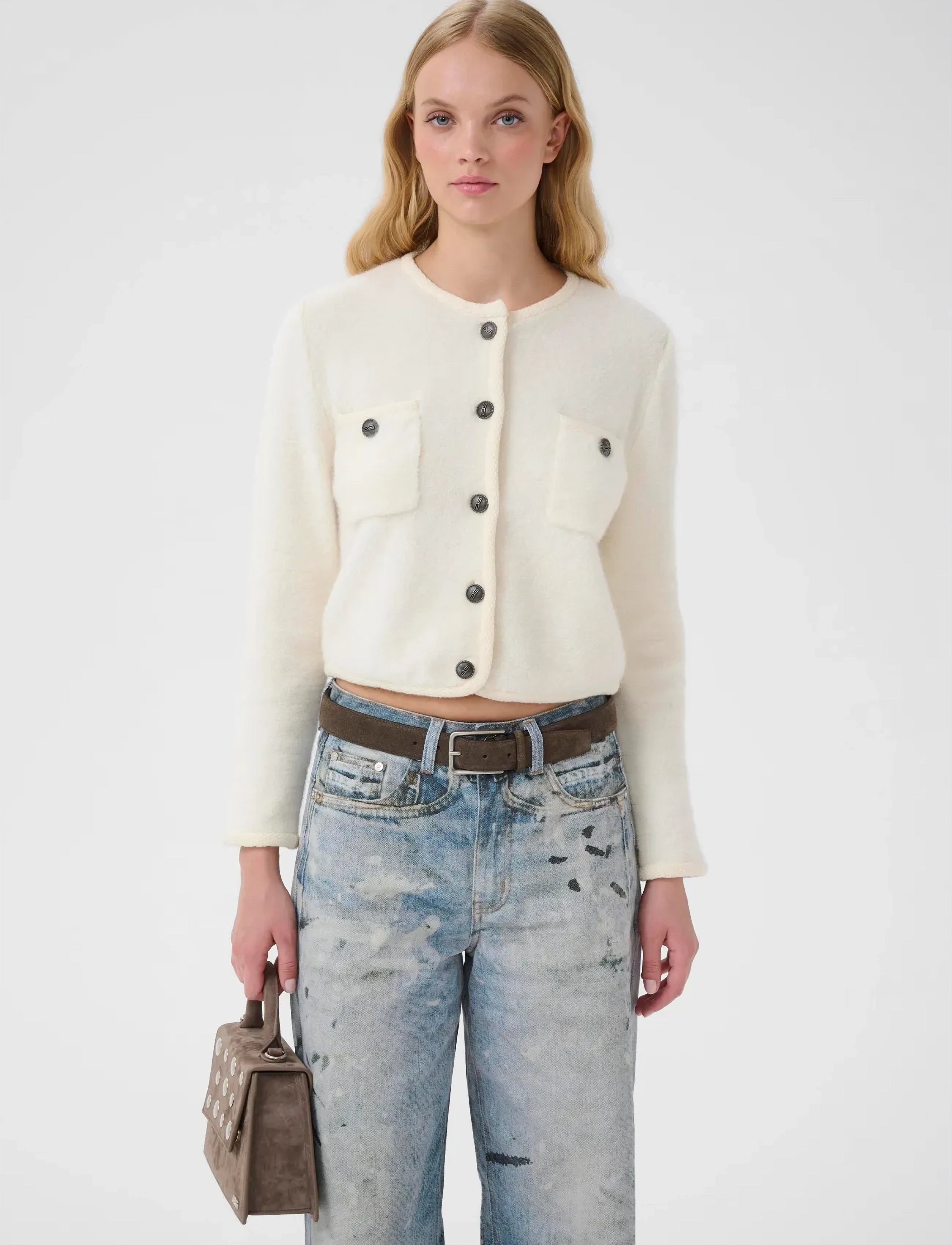 Gestuz Gzcurie Cardigan, XS, Cream, Strik > Cardigans, Dame