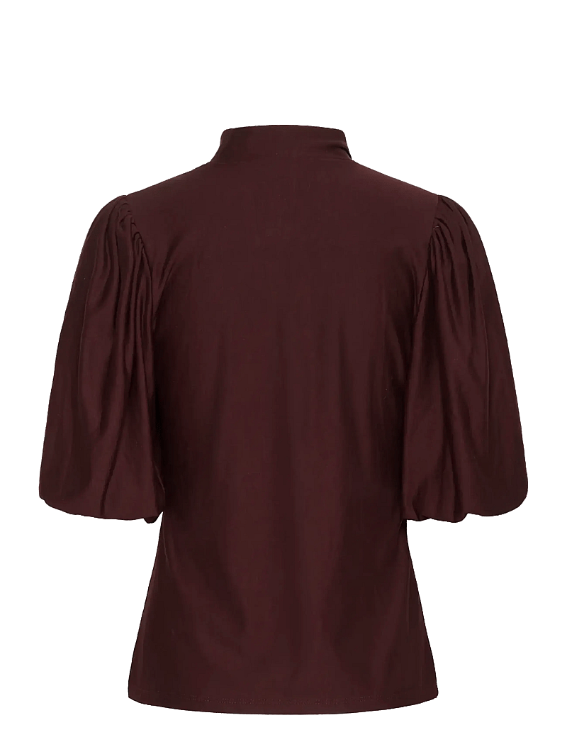 Gestuz - GZrifa button balloon top - kortærmede bluser - aronia - 2