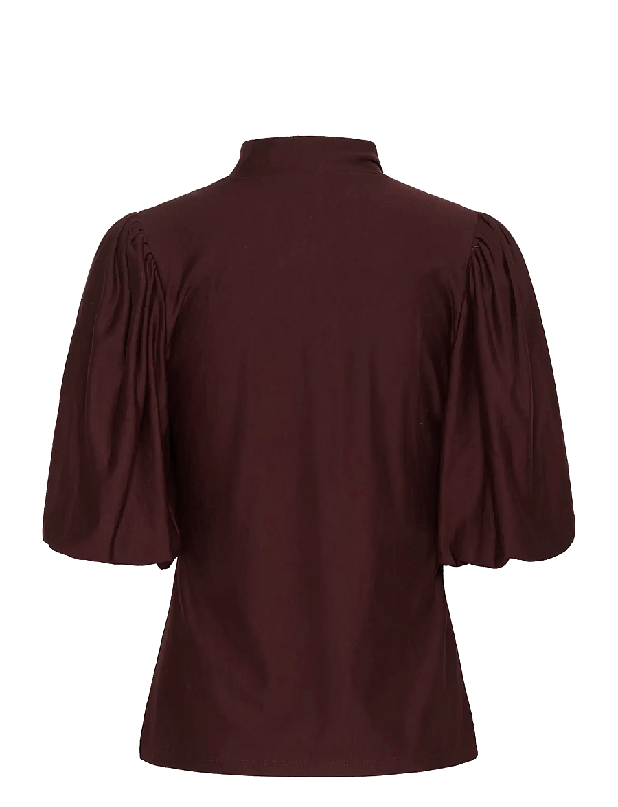 Gestuz - GZrifa button balloon top - lühikeste varrukatega pluusid - aronia - 2