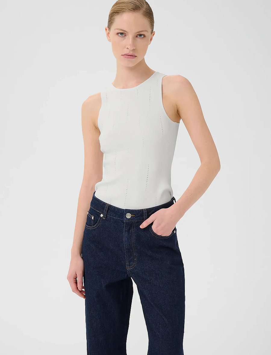 Gestuz - GZsaya top - Ärmellose tops - bright white - 0