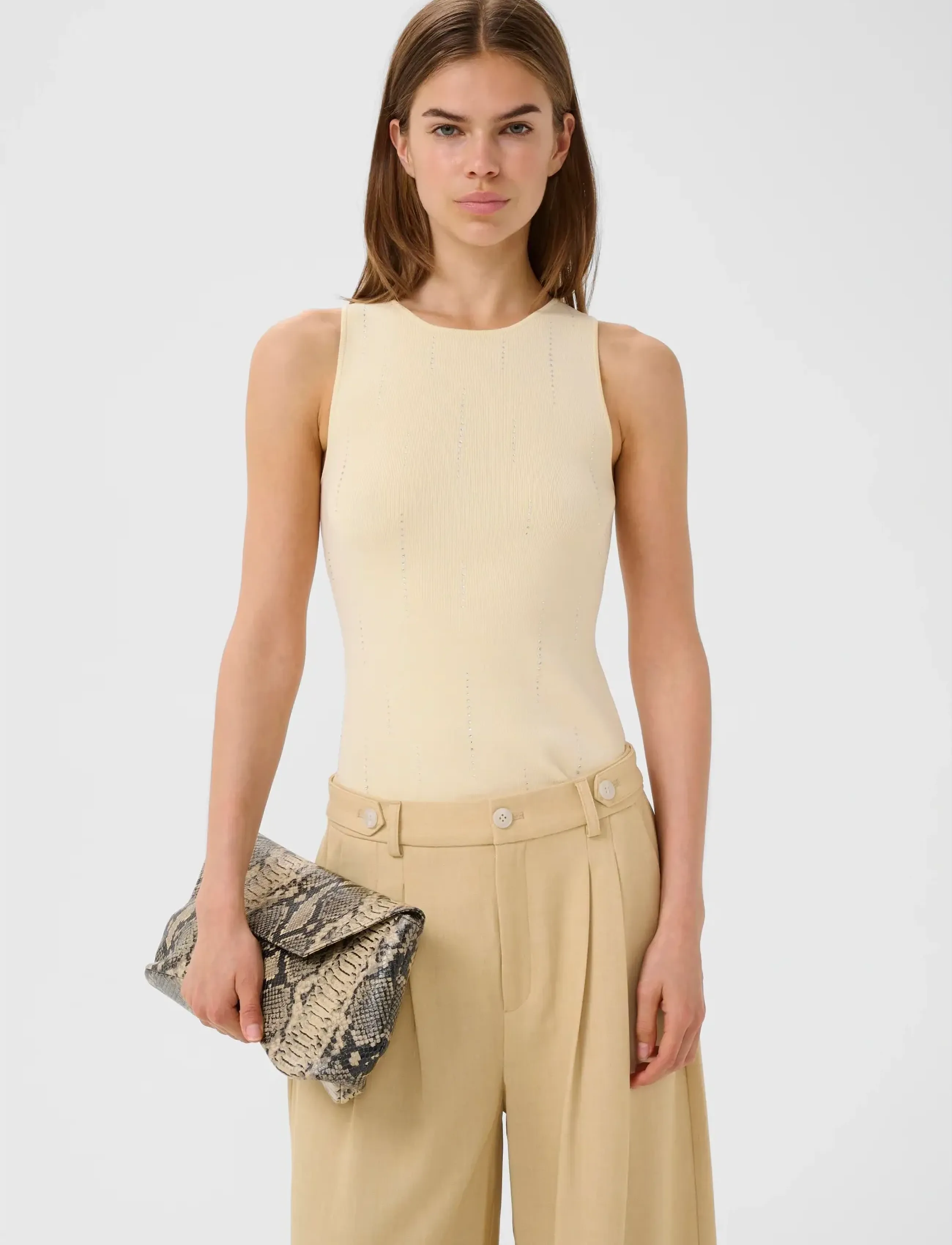 Gestuz GZsaya top - Tanktops - FROZEN DEW / cream