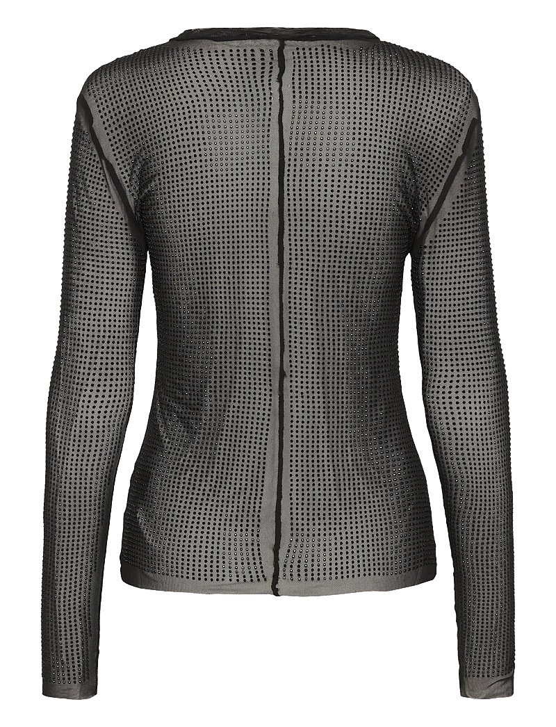 Gestuz - GZkareen top - langärmlige tops - black - 2