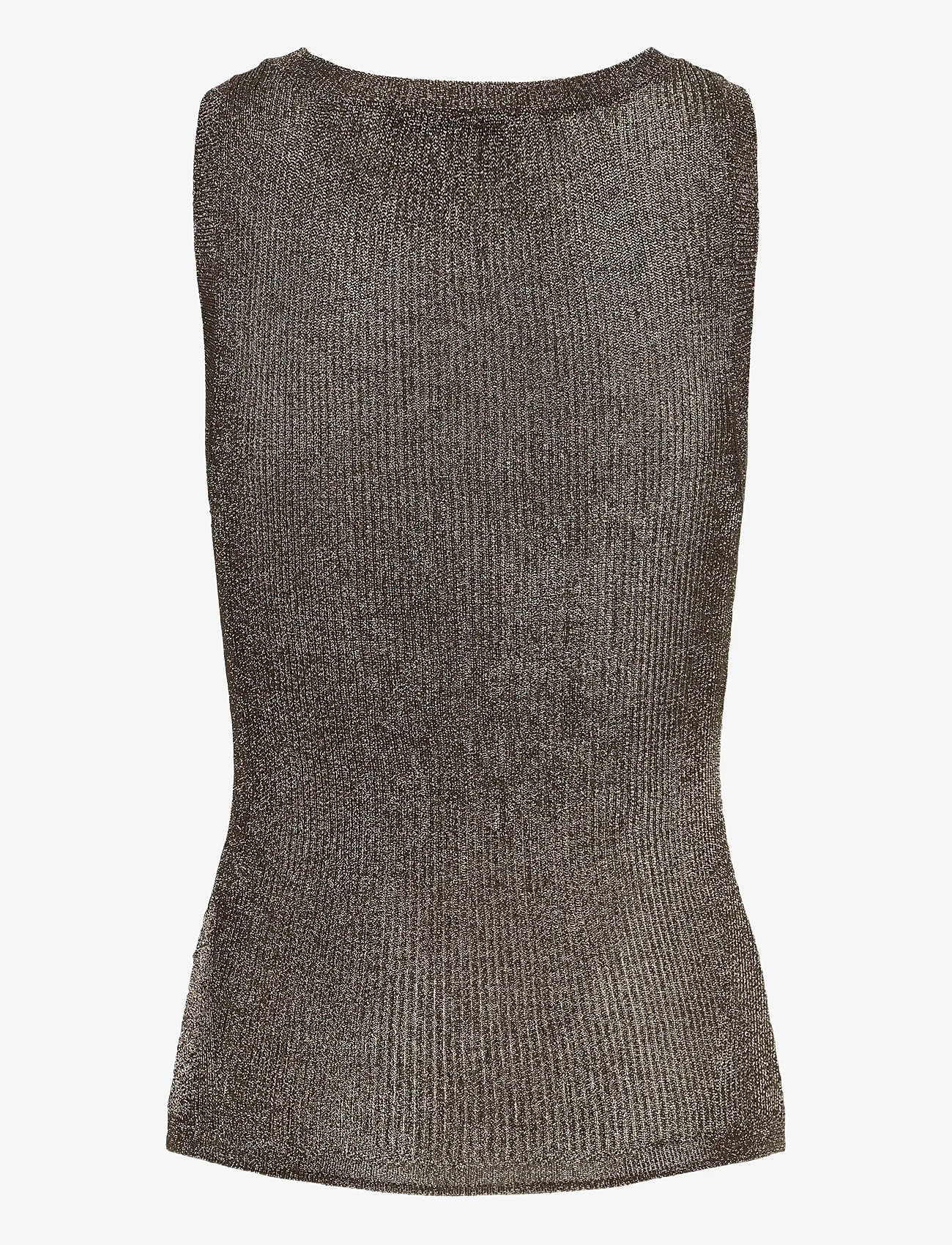 Gestuz - GZsilvi tank top - topid ja varrukateta alussärgid - warm grey metallic - 2