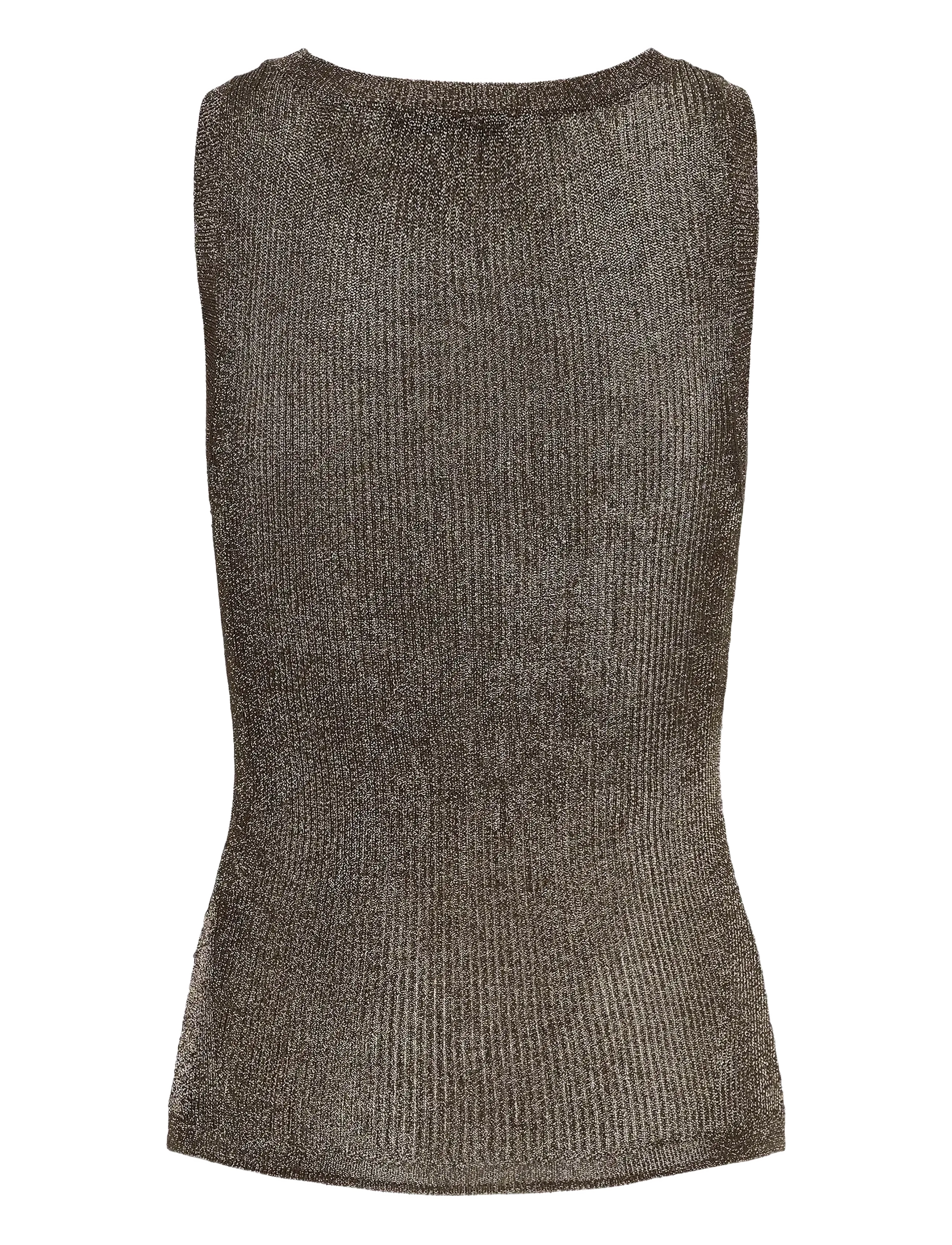 Gestuz - GZsilvi tank top - Ärmellose tops - warm grey metallic - 2