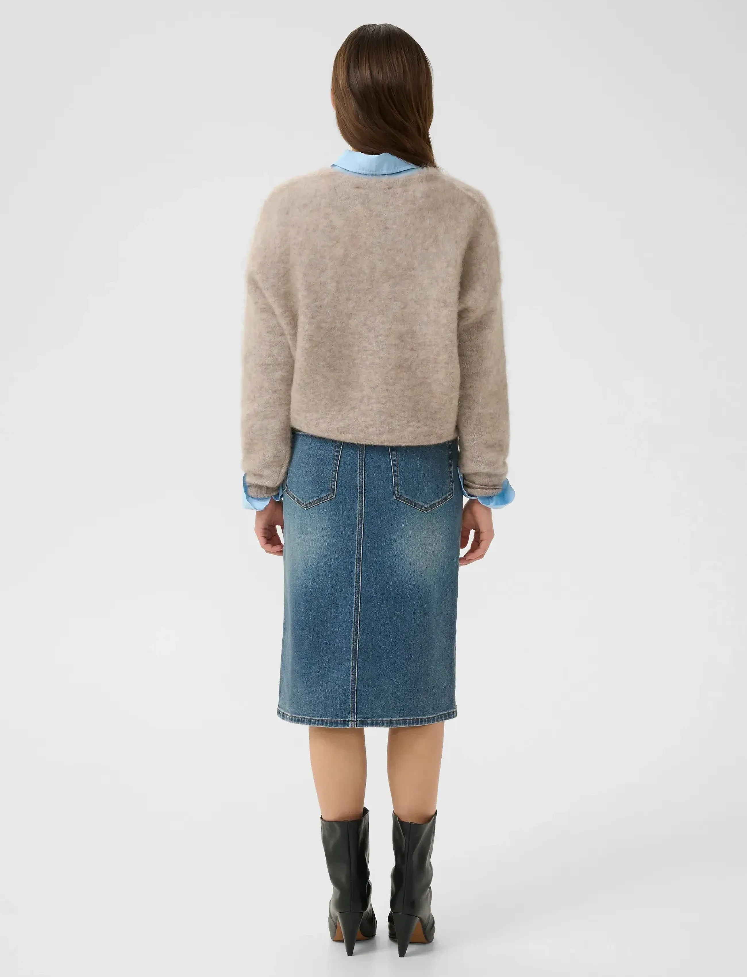 Gestuz - GZdebbie cardigan - warm sand melange - 4