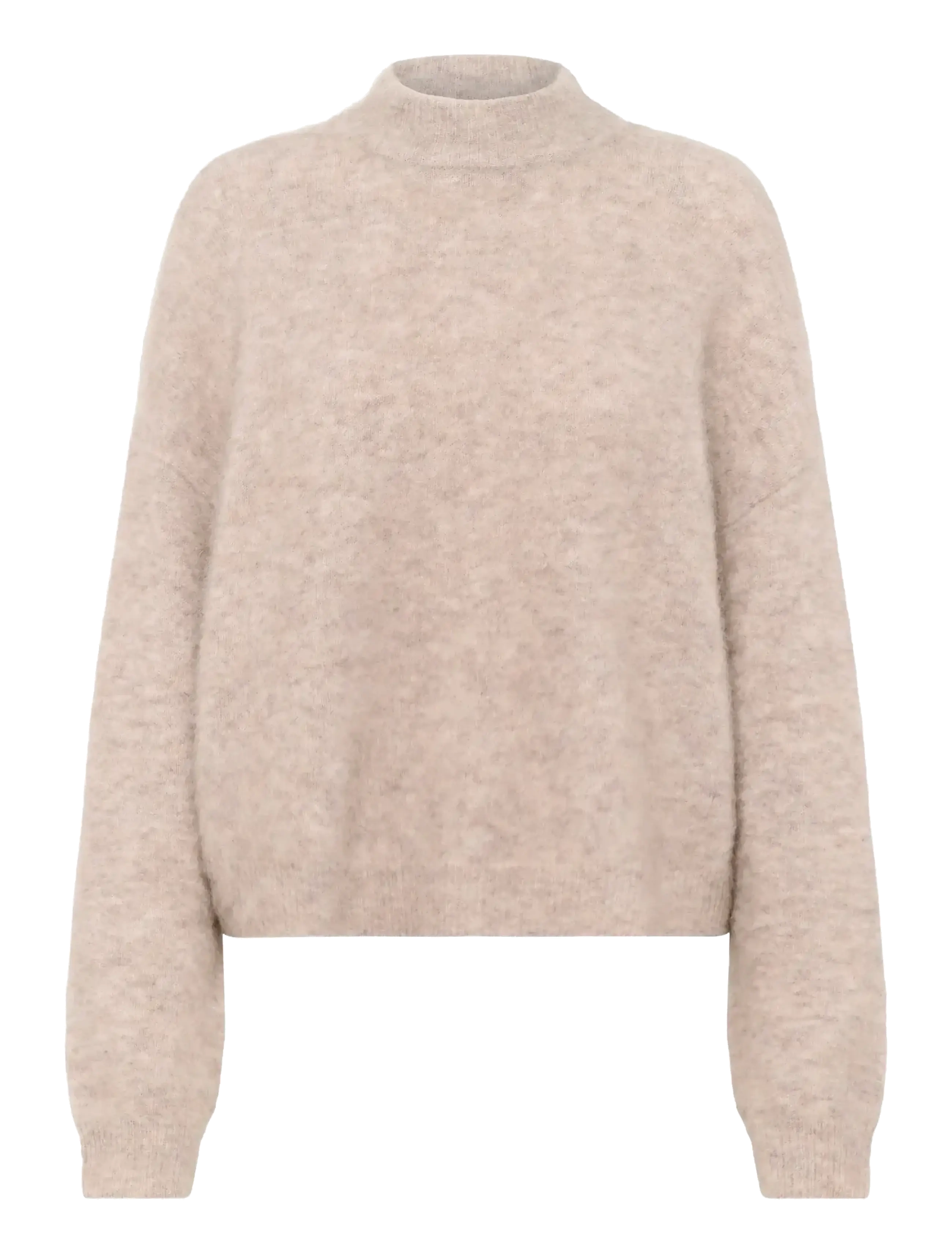 Gestuz GZdebbie pullover - Transitional Layering - WARM SAND MELANGE / cream