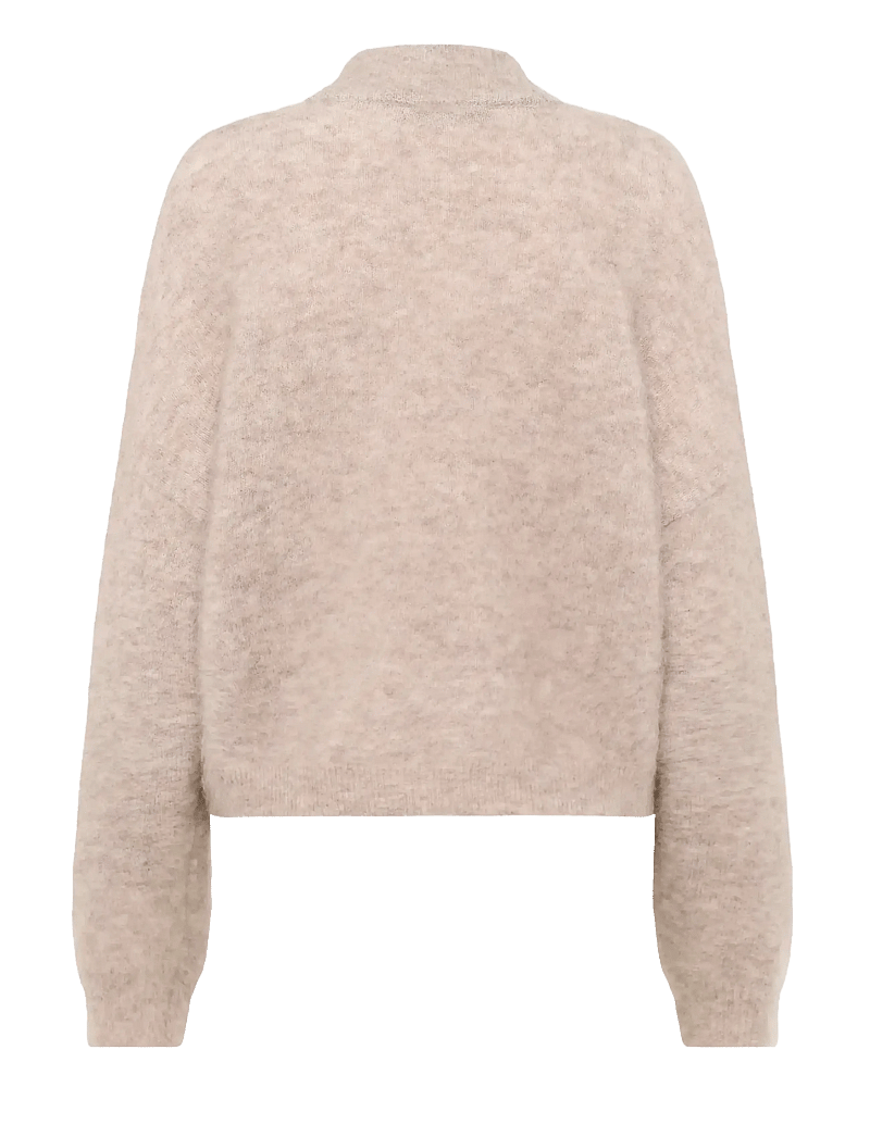 Gestuz - GZdebbie pullover - stickade tröjor - warm sand melange - 2