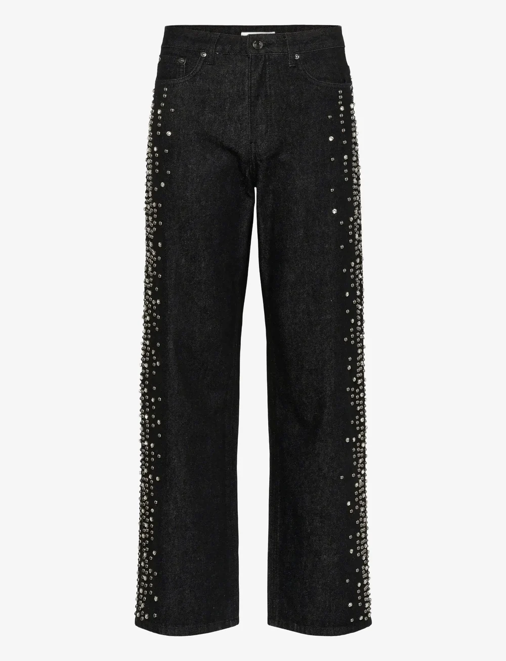 Gestuz - GZleei HW wide jeans - wide leg jeans - black - 1