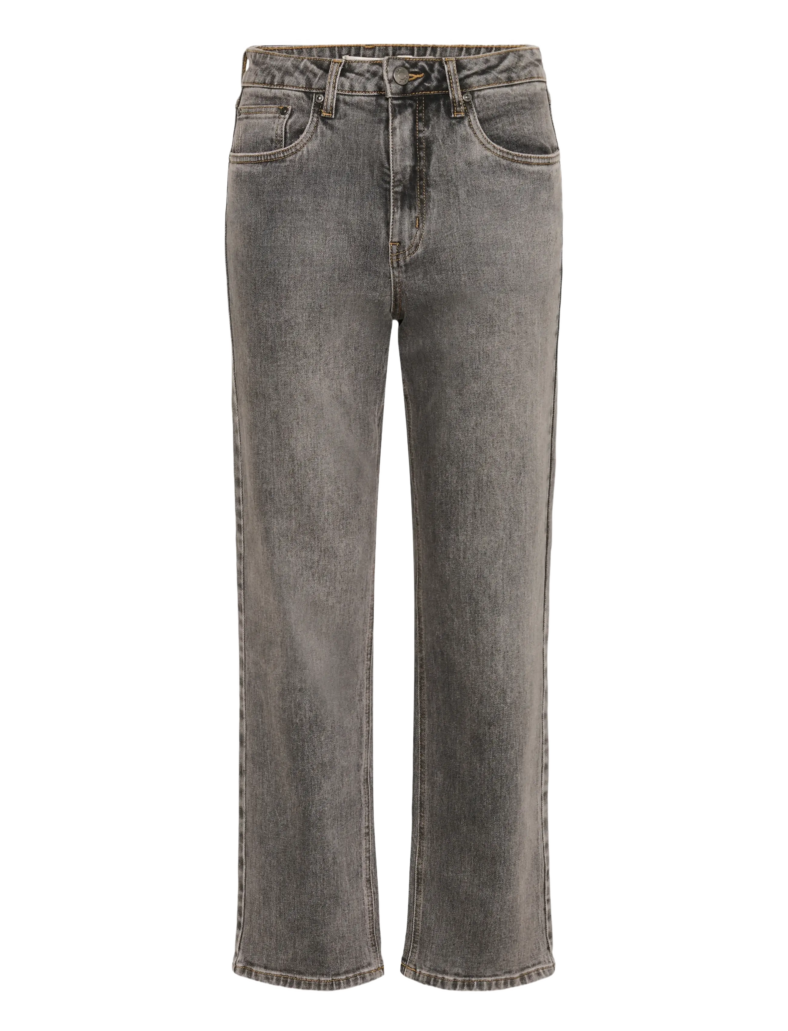 Gestuz GZjade HW straight jeans NOOS - Kollektioner - WASHED LIGHT GREY / grey