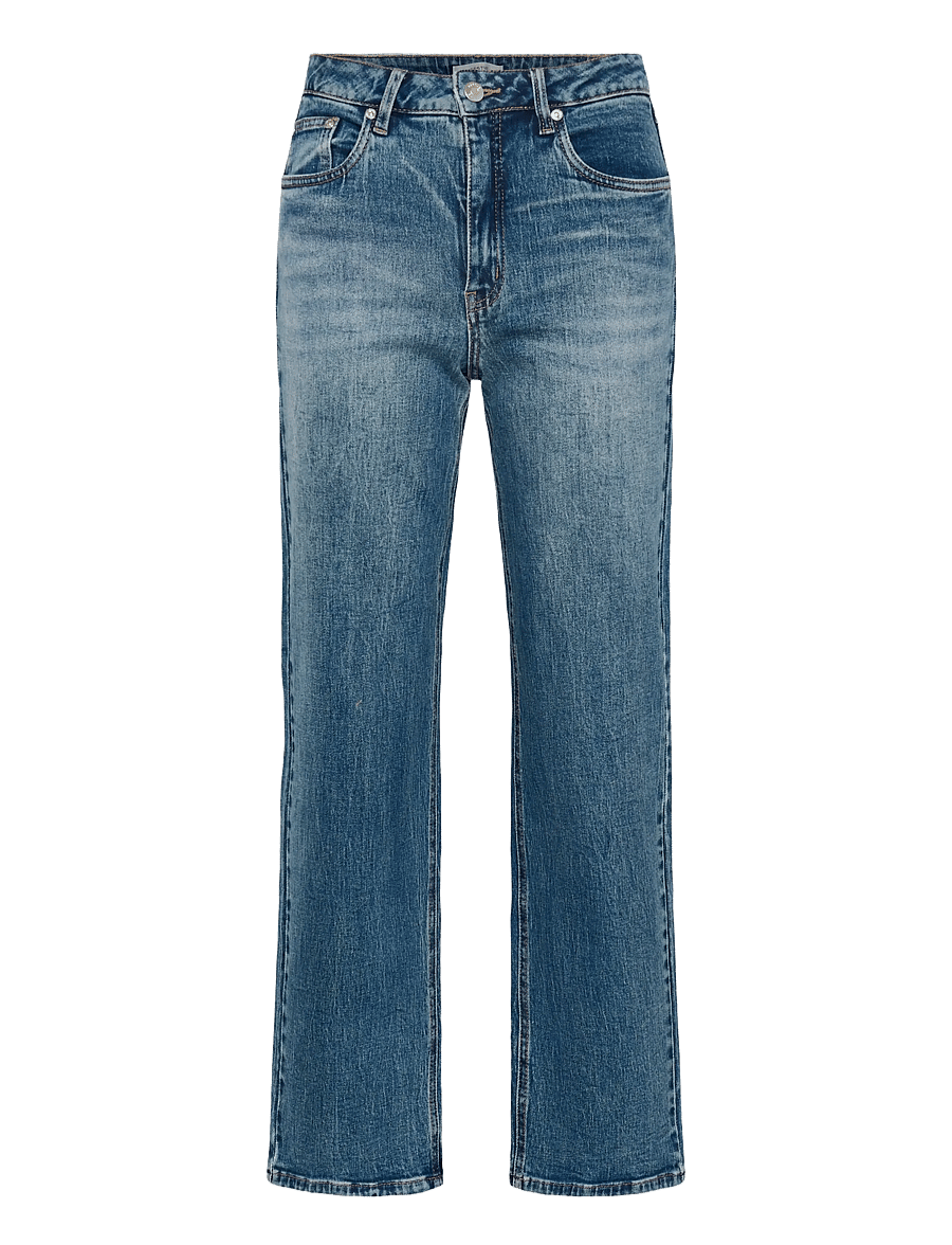 Gestuz - GZjade HW straight jeans NOOS - gerade jeans - washed mid blue - 0