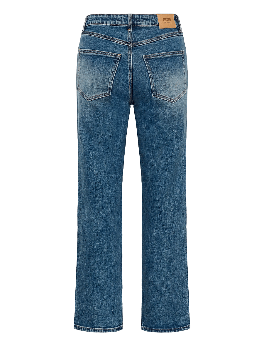 Gestuz - GZjade HW straight jeans NOOS - gerade jeans - washed mid blue - 1