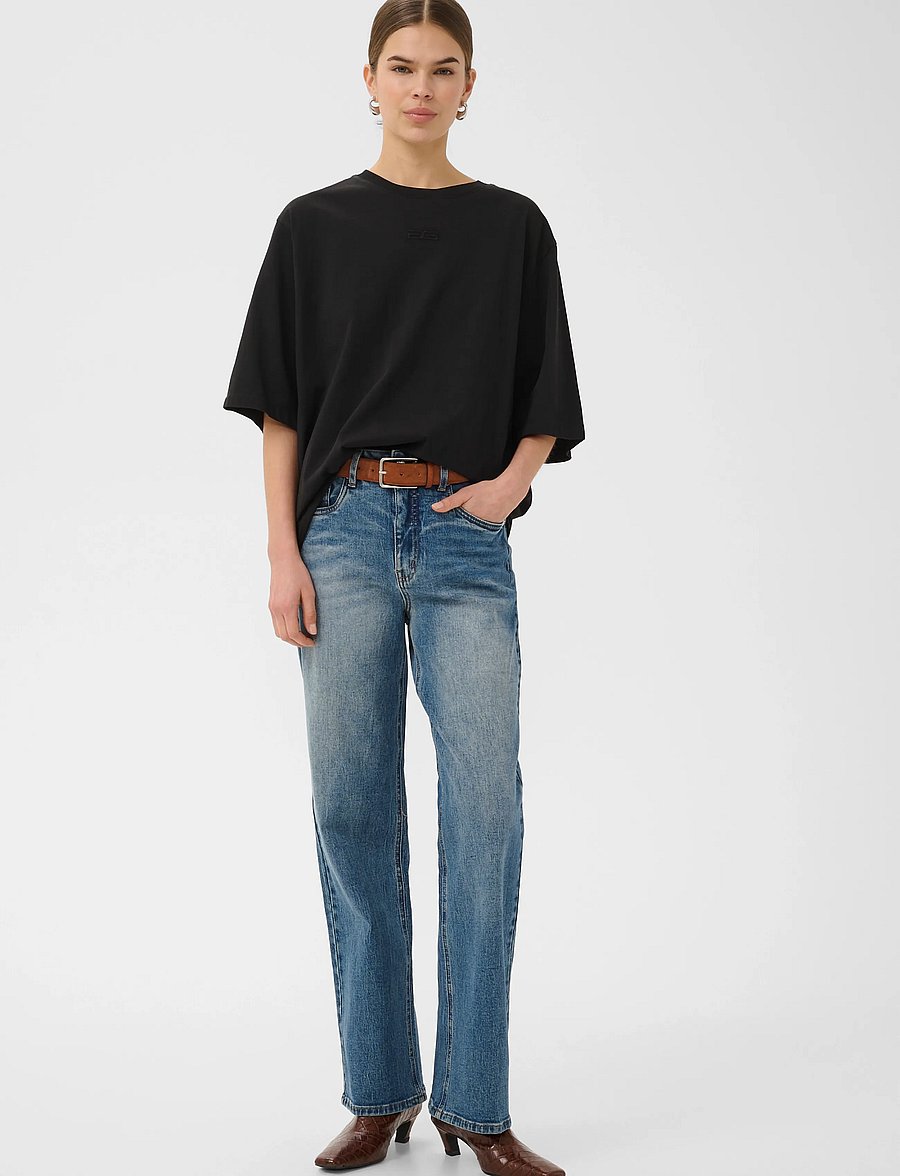 Gestuz - GZjade HW straight jeans NOOS - gerade jeans - washed mid blue - 3