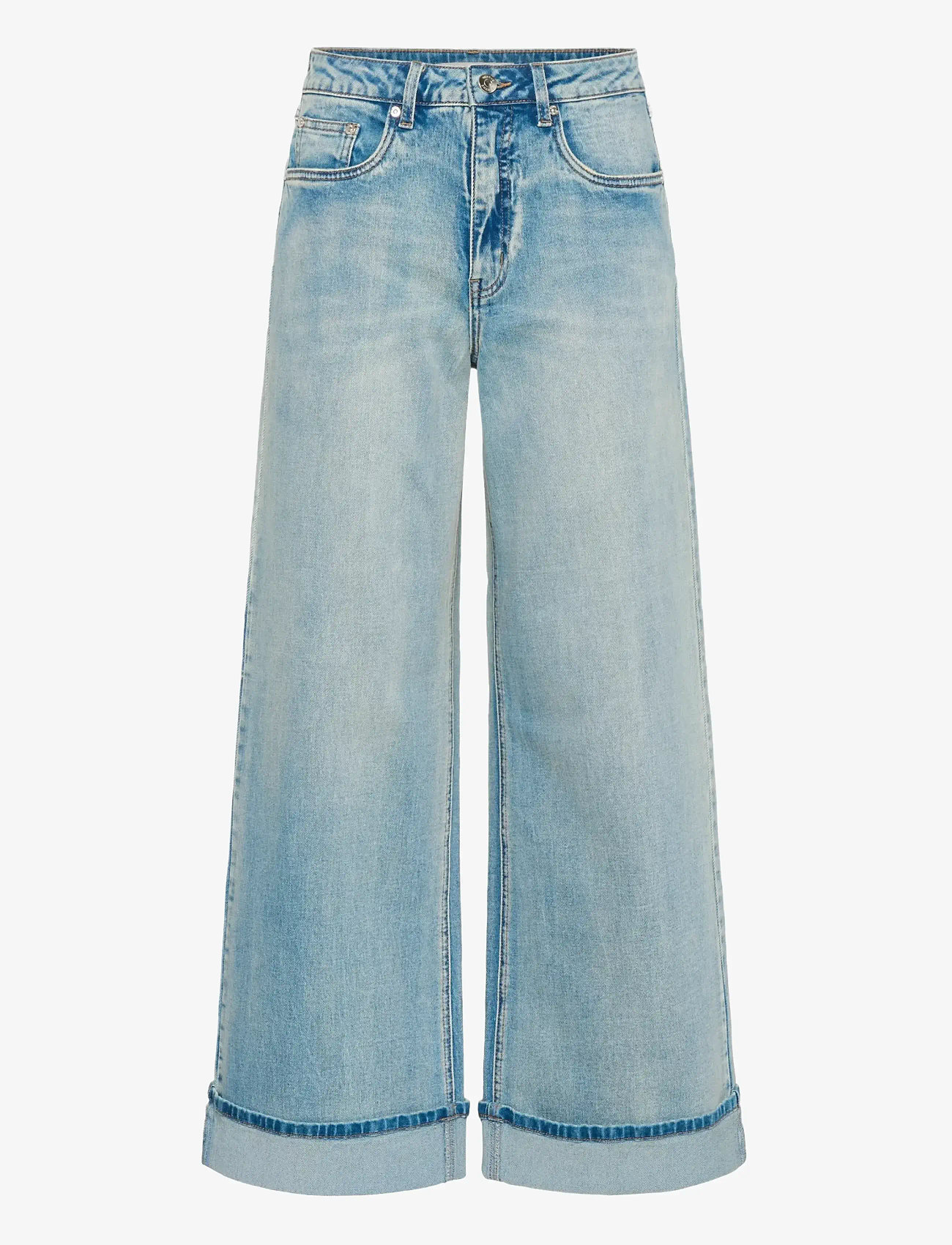 Gestuz - GZsara HW wide jeans NOOS - wide leg jeans - washed blue - 1