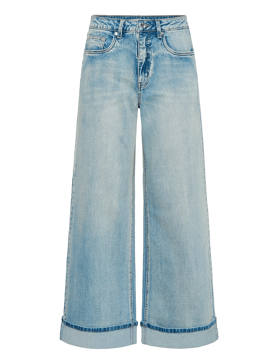 Gestuz - GZsara HW wide jeans NOOS - laia säärega teksad - washed blue - 1