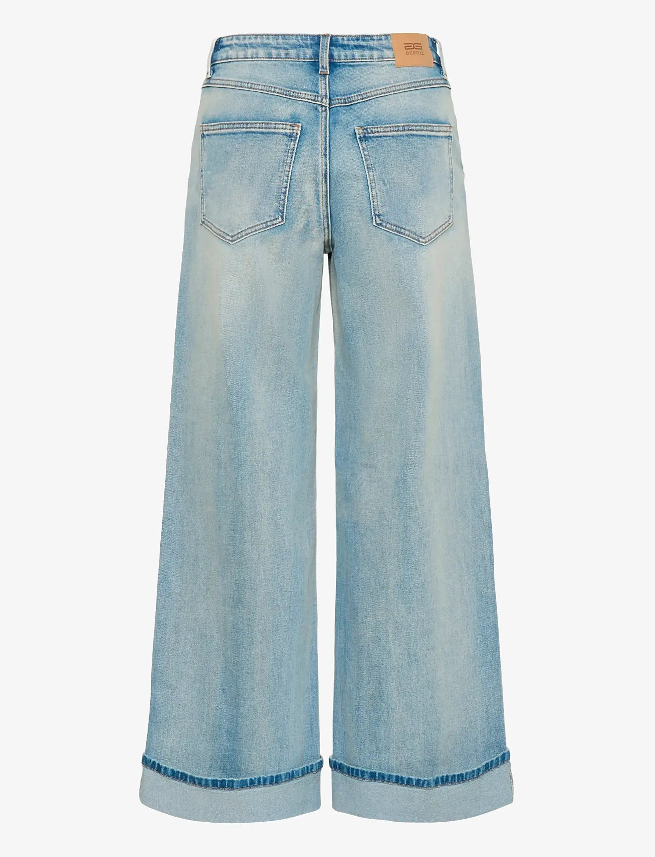 Gestuz - GZsara HW wide jeans NOOS - wide leg jeans - washed blue - 2