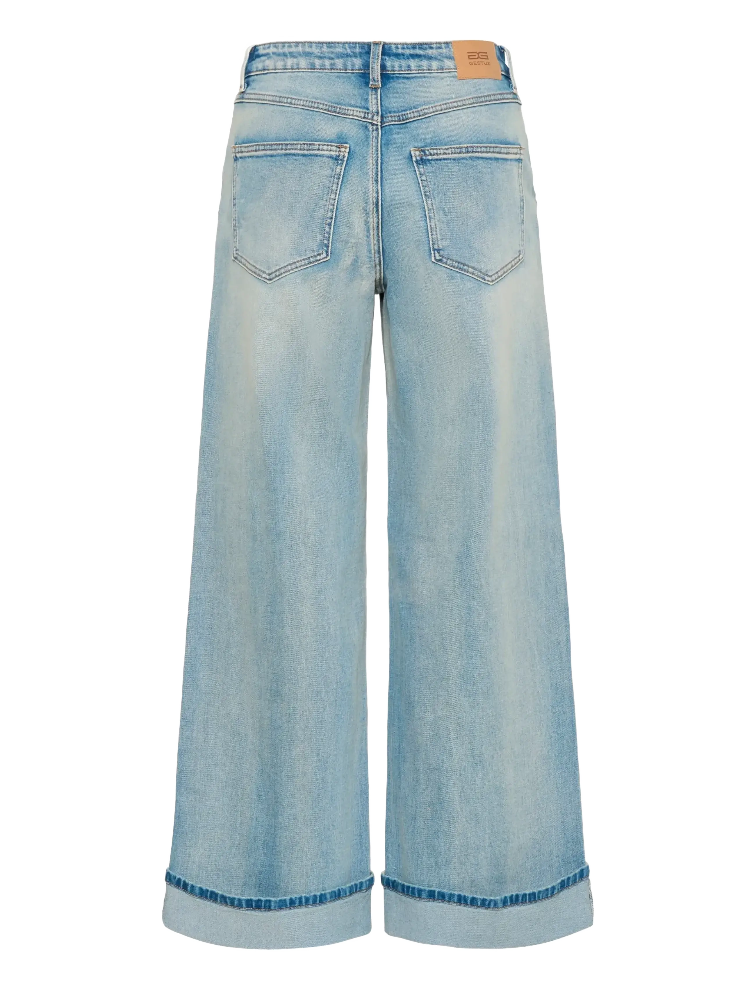 Gestuz - GZsara HW wide jeans NOOS - brede jeans - washed blue - 2