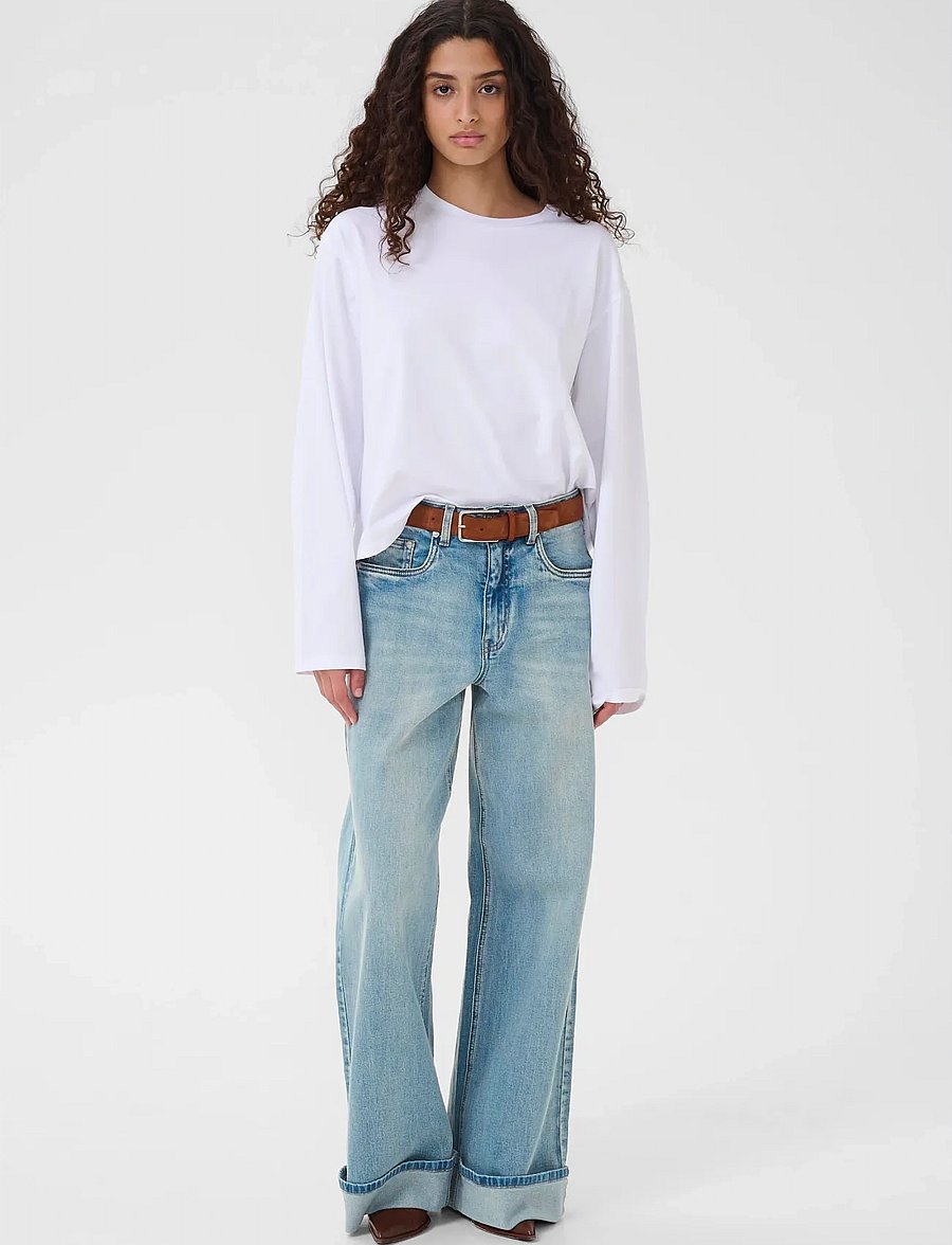 Gestuz - GZsara HW wide jeans NOOS - laia säärega teksad - washed blue - 3