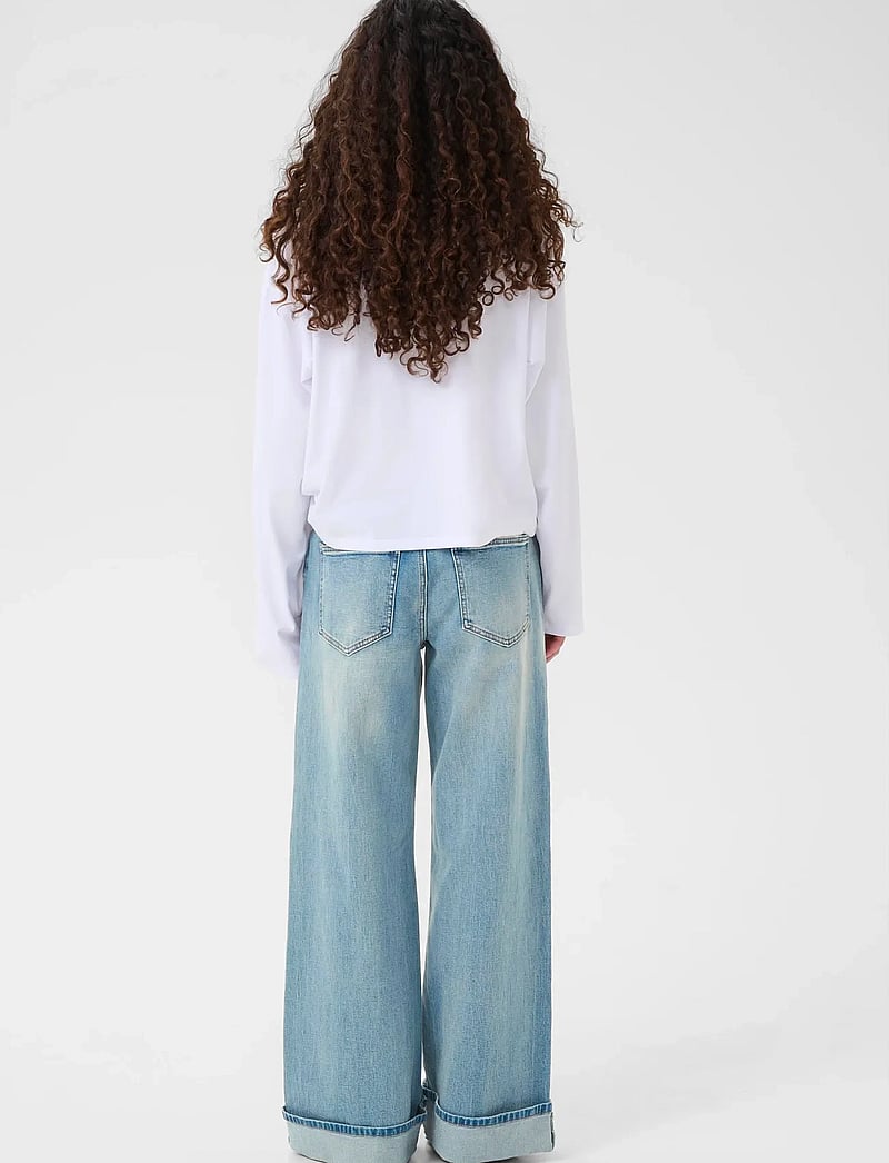 Gestuz - GZsara HW wide jeans NOOS - wide leg jeans - washed blue - 4