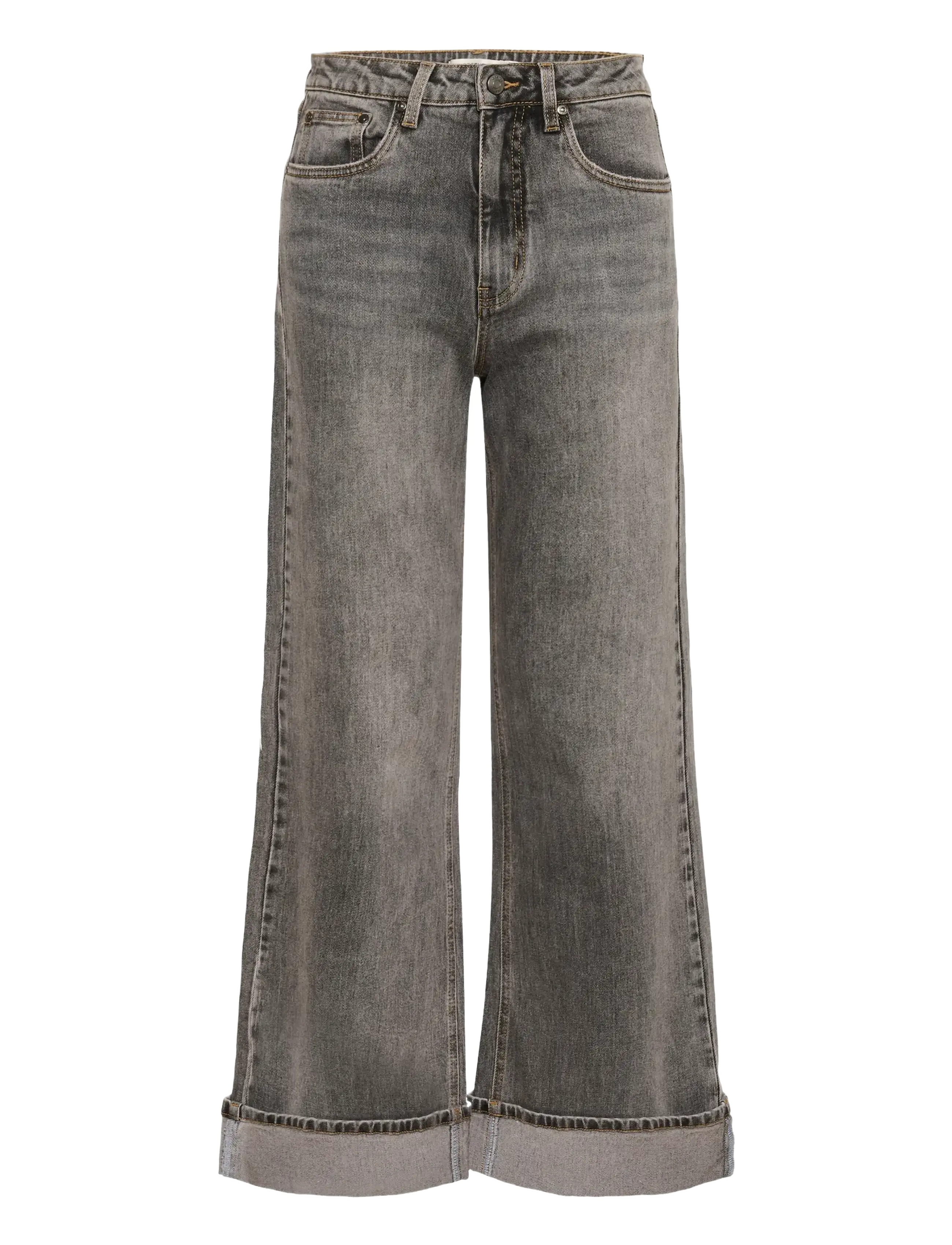 Gestuz GZsara HW wide jeans NOOS - Jeans - WASHED LIGHT GREY / grey
