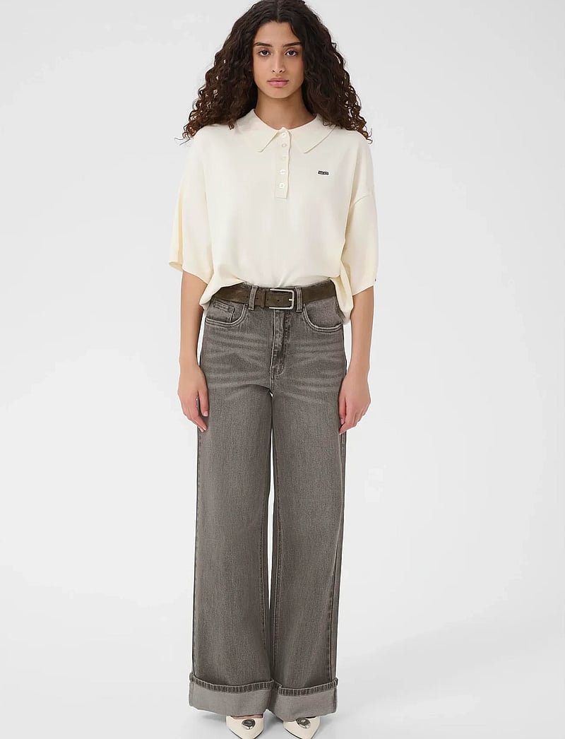 Gestuz - GZsara HW wide jeans NOOS - vida jeans - washed light grey - 3