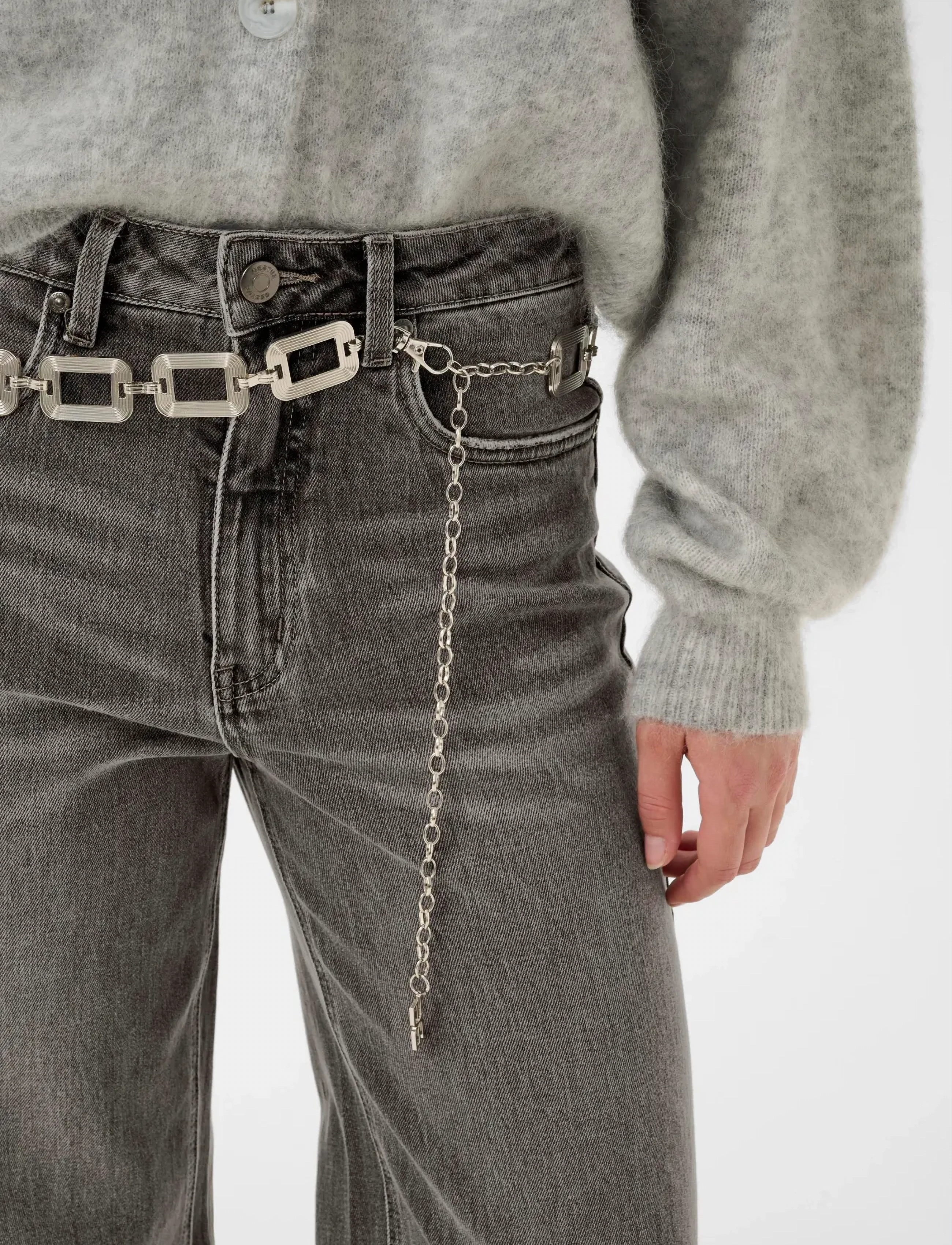 Gestuz - GZsara HW wide jeans NOOS - brede jeans - washed light grey - 5